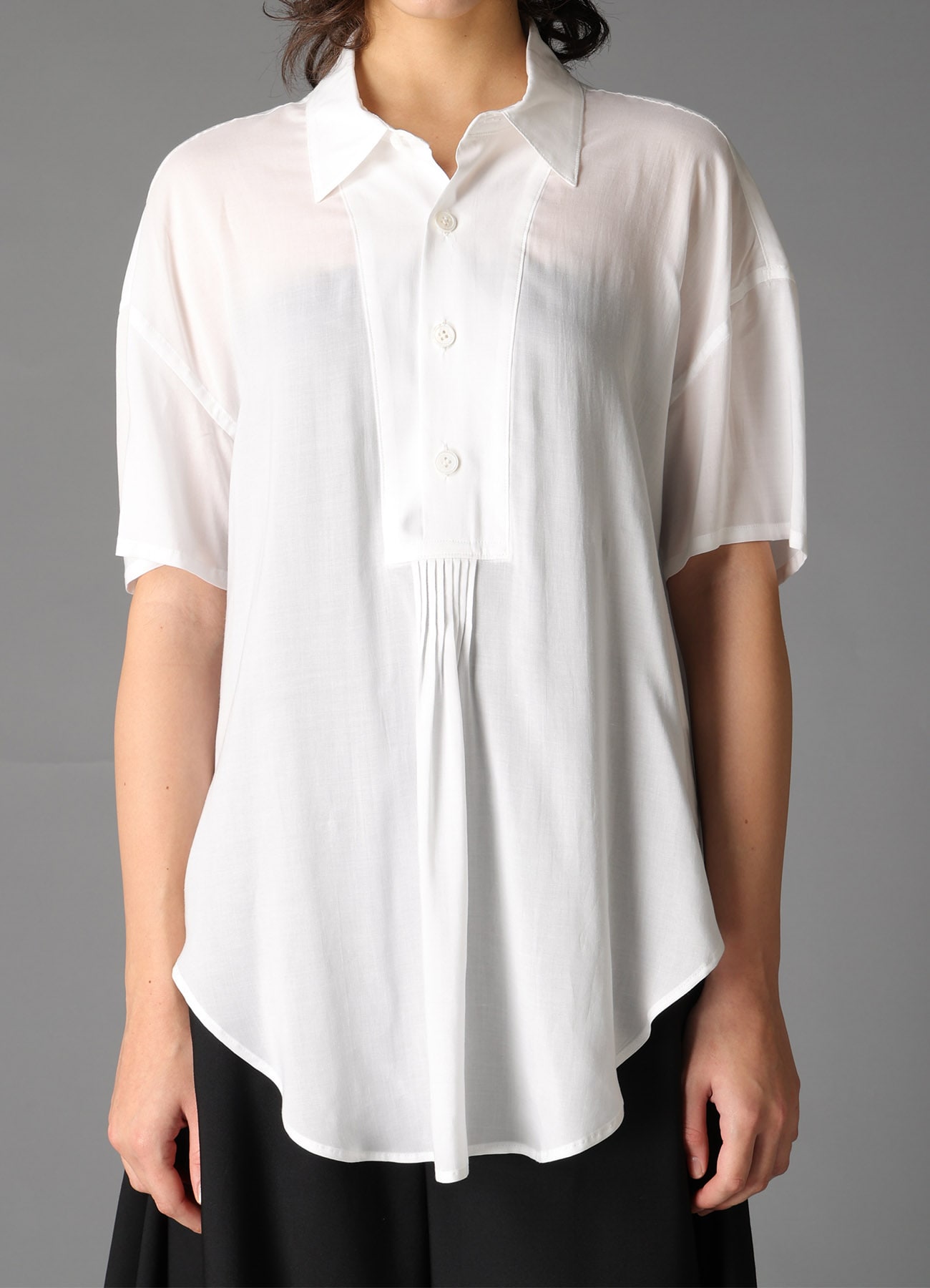 SOFT LAWN PLACKET FRONT BLOUSE