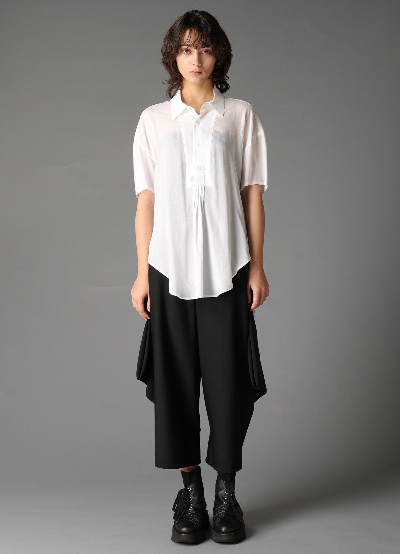 SOFT LAWN PLACKET FRONT BLOUSE