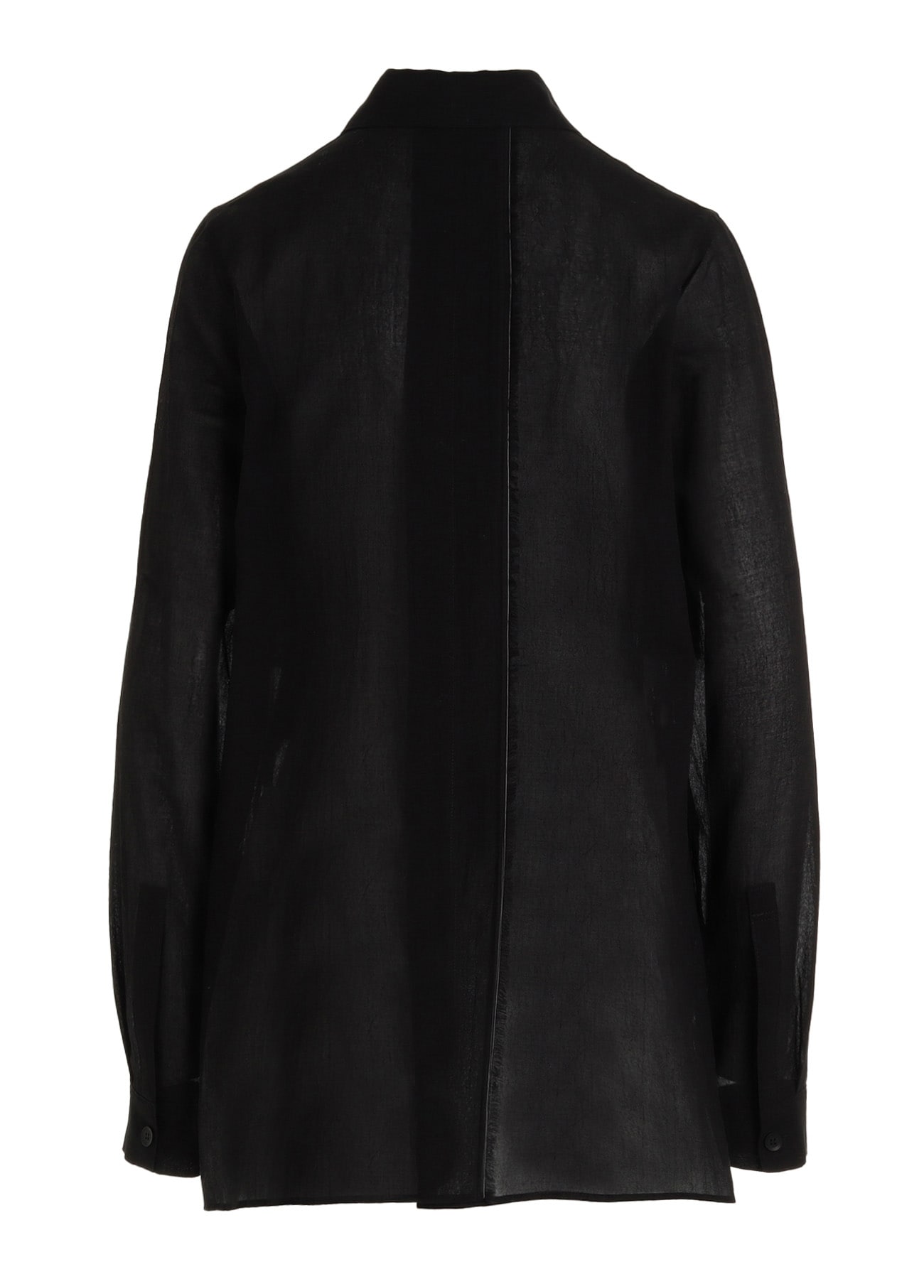 COTTON CHIFFON SQUARE PANEL BLOUSE