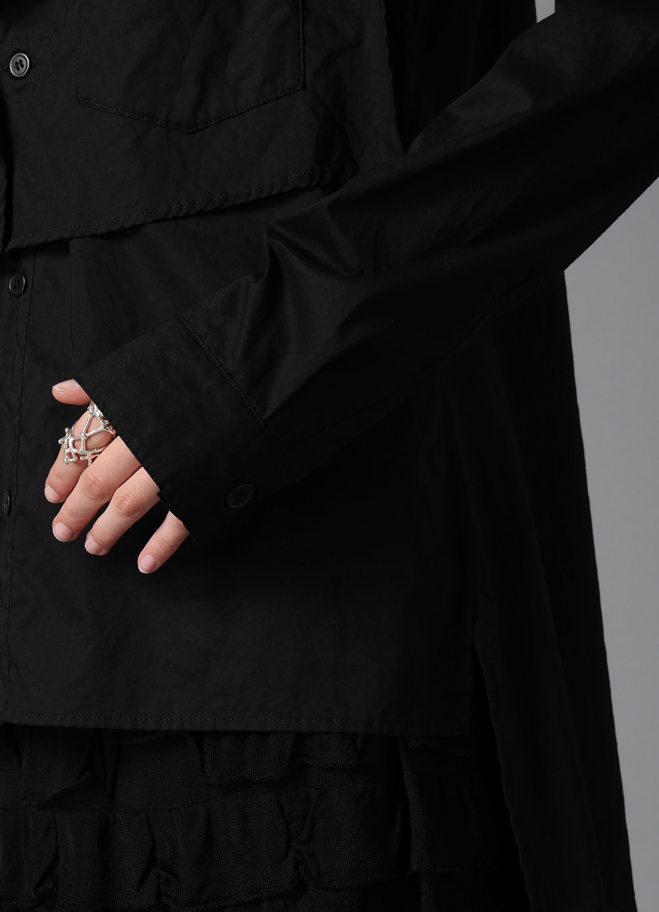 LAWN SQUARE PANEL BLOUSE