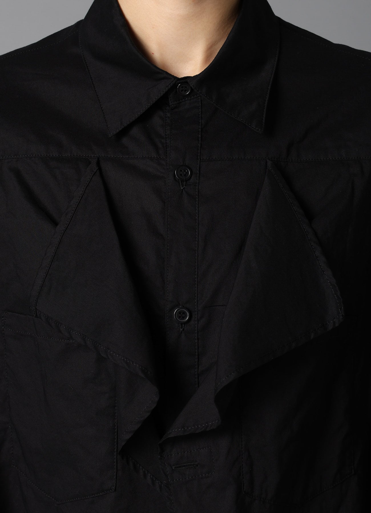 LAWN SQUARE PANEL BLOUSE