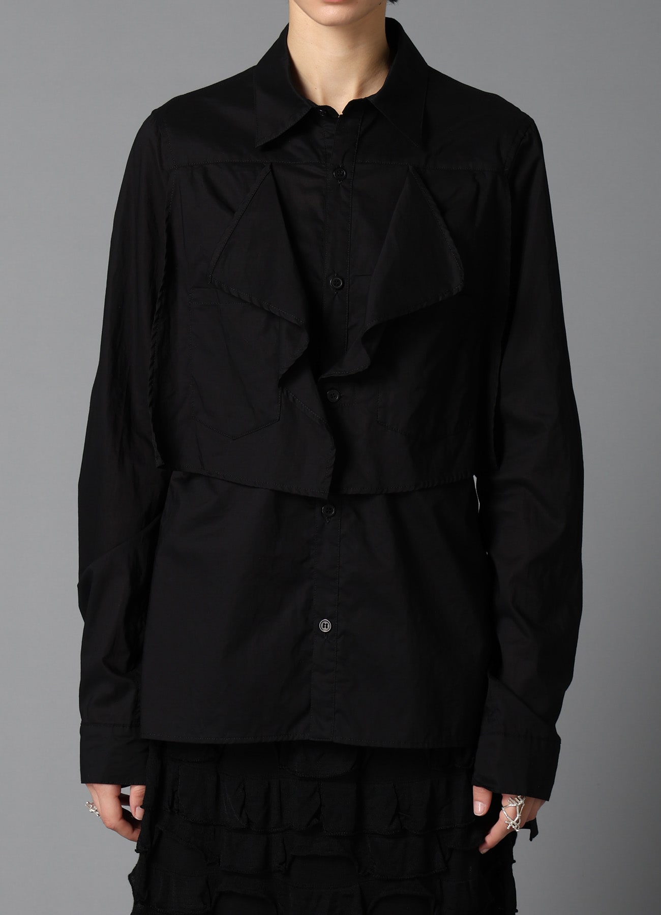 LAWN SQUARE PANEL BLOUSE