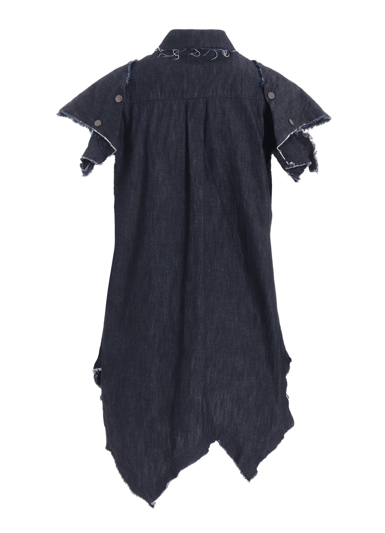 6oz DENIM DESIGNED SLEEVE BLOUSE A