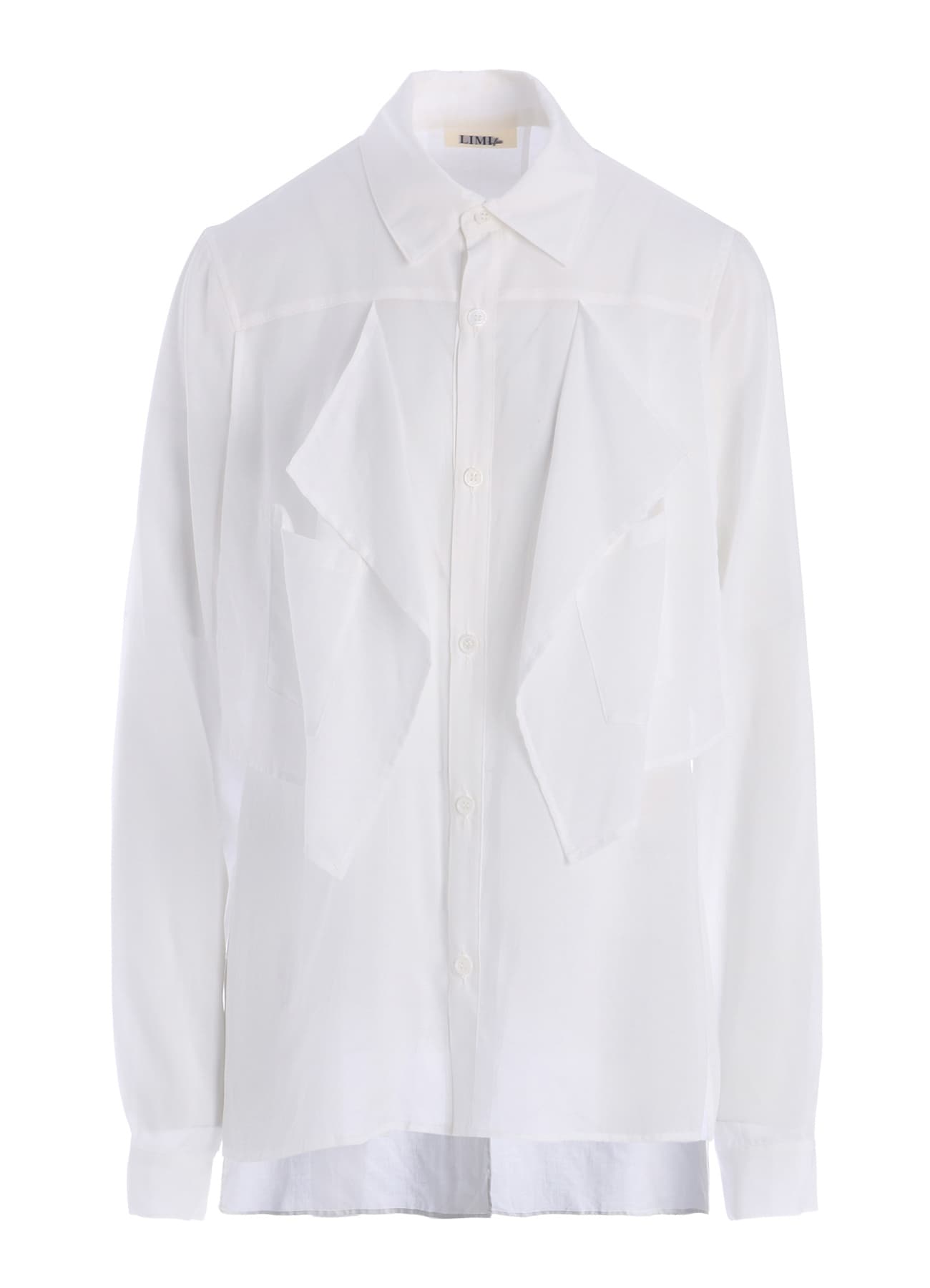 SOFT LAWN SQUARE PANEL BLOUSE