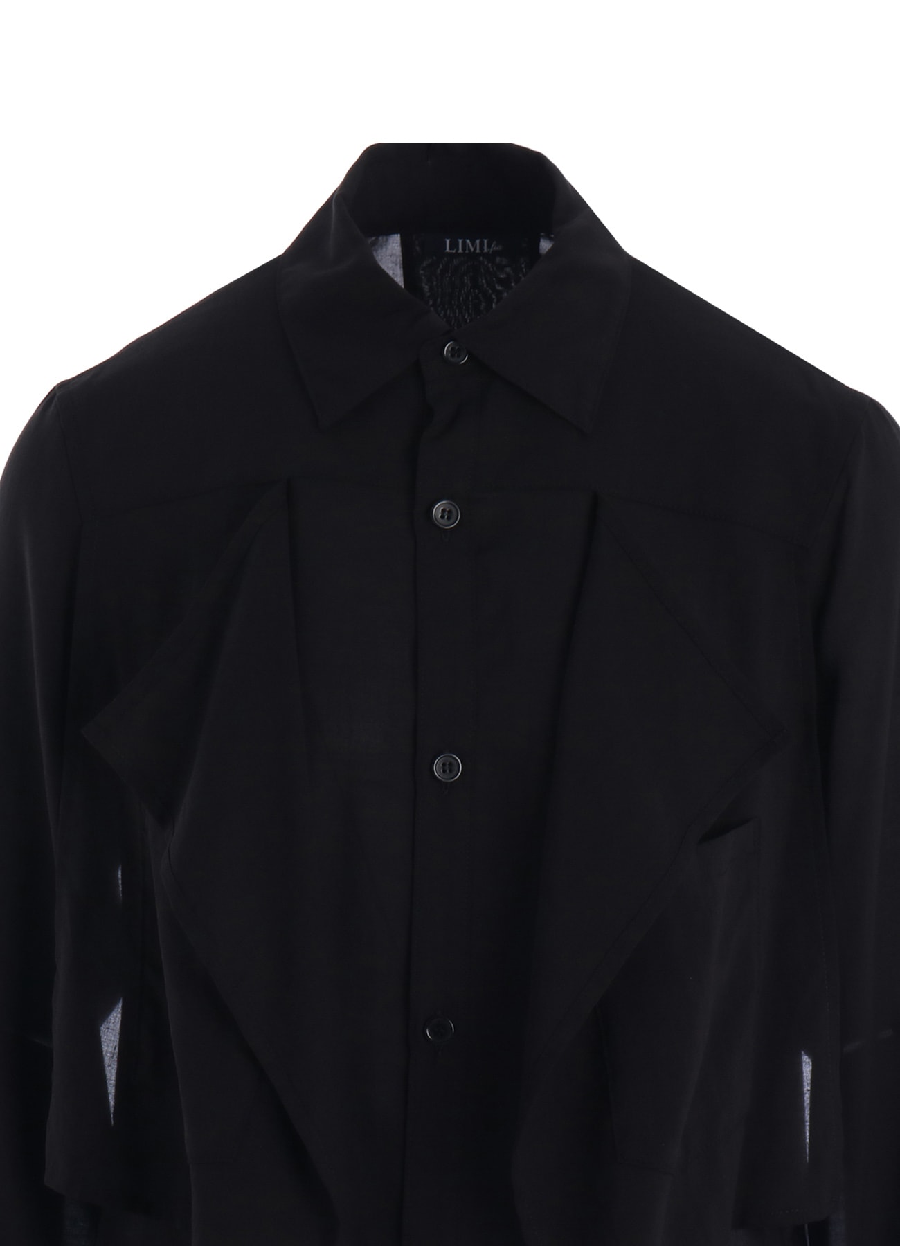 SOFT LAWN SQUARE PANEL BLOUSE