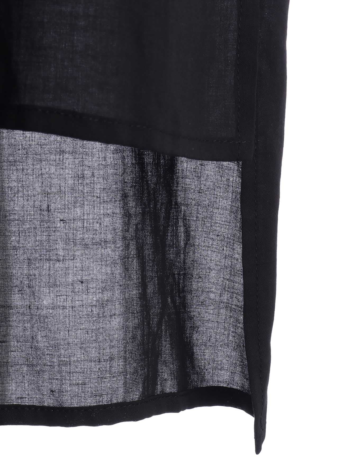 SOFT LAWN SQUARE PANEL BLOUSE