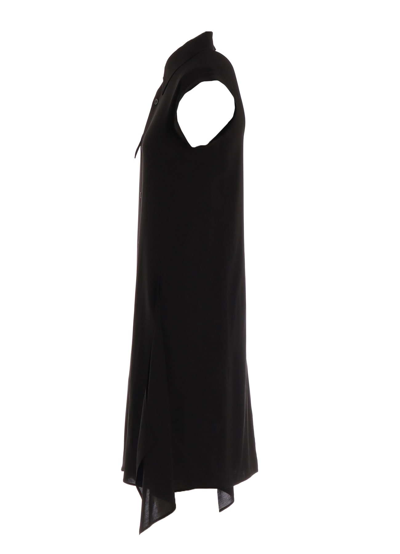 RAYON LAWN ASYMMETRIC COLLAR BLOUSE