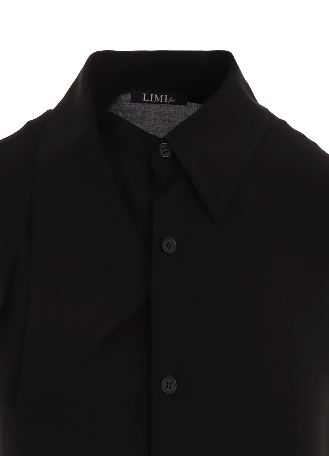 RAYON LAWN ASYMMETRIC COLLAR BLOUSE