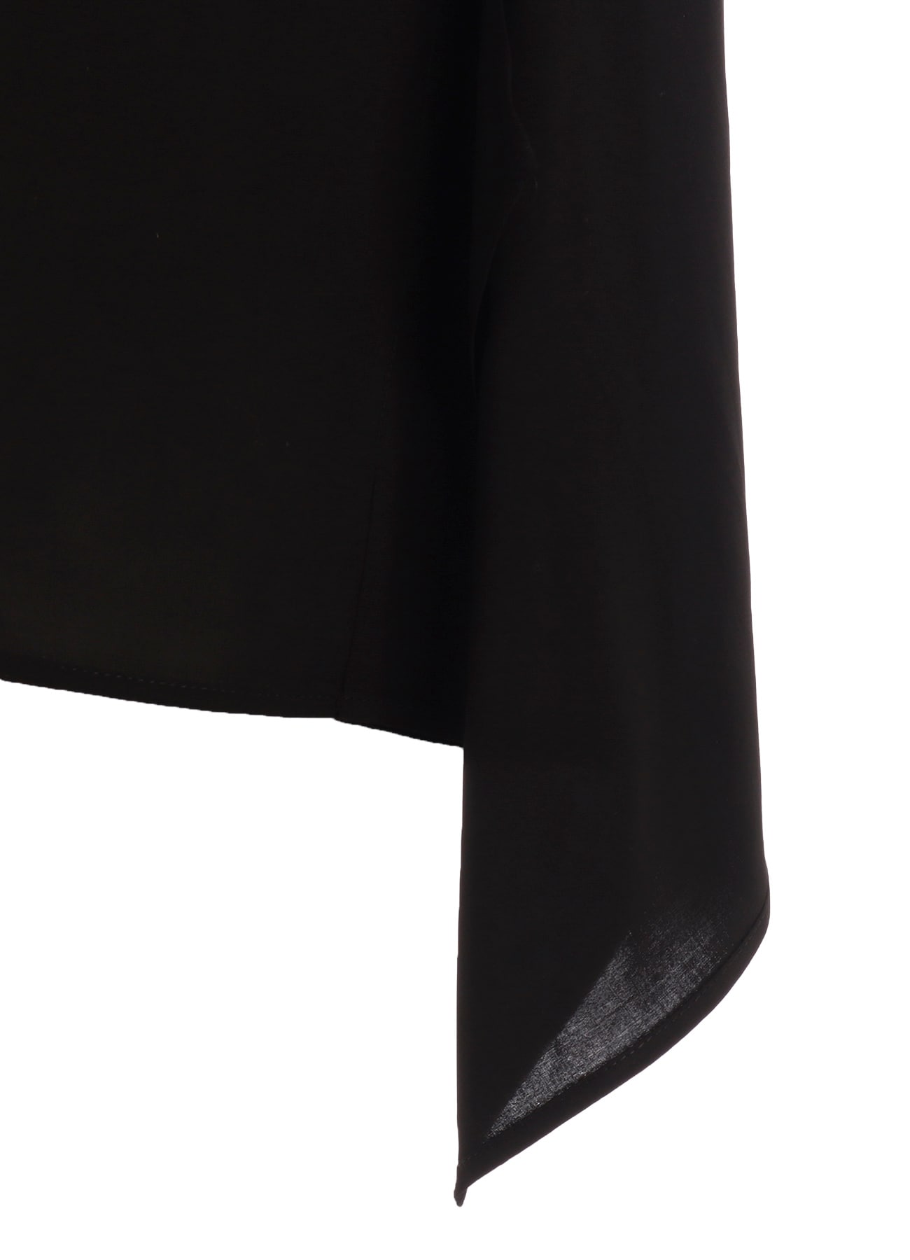 RAYON LAWN ASYMMETRIC COLLAR BLOUSE