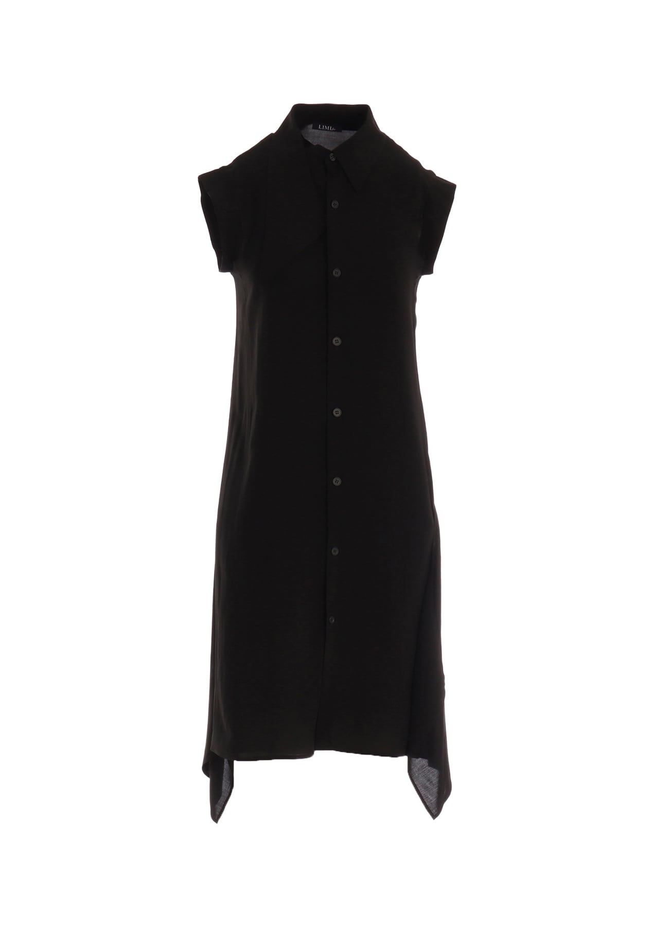 RAYON LAWN ASYMMETRIC COLLAR BLOUSE