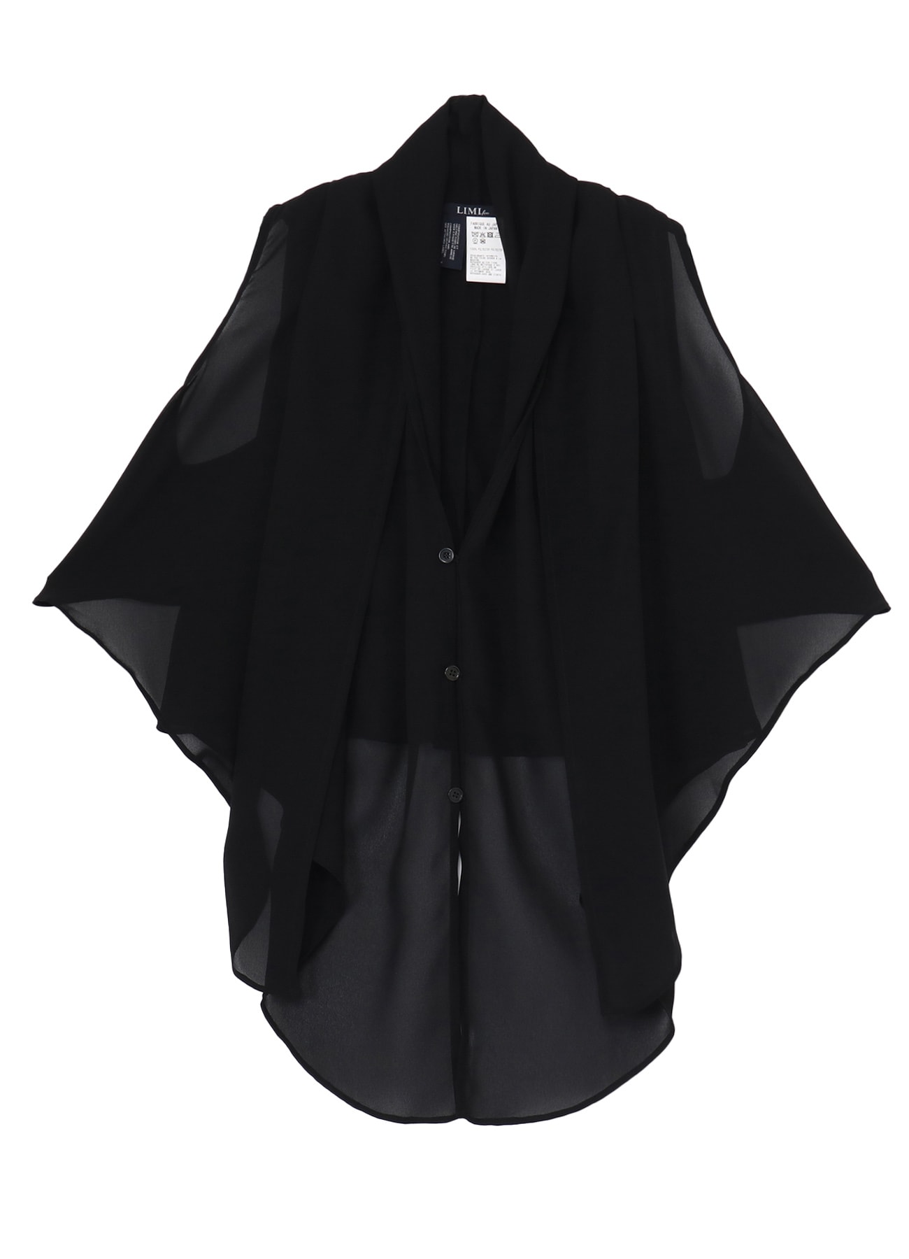PE GEORGETTE LAYERED STOLE BLOUSE