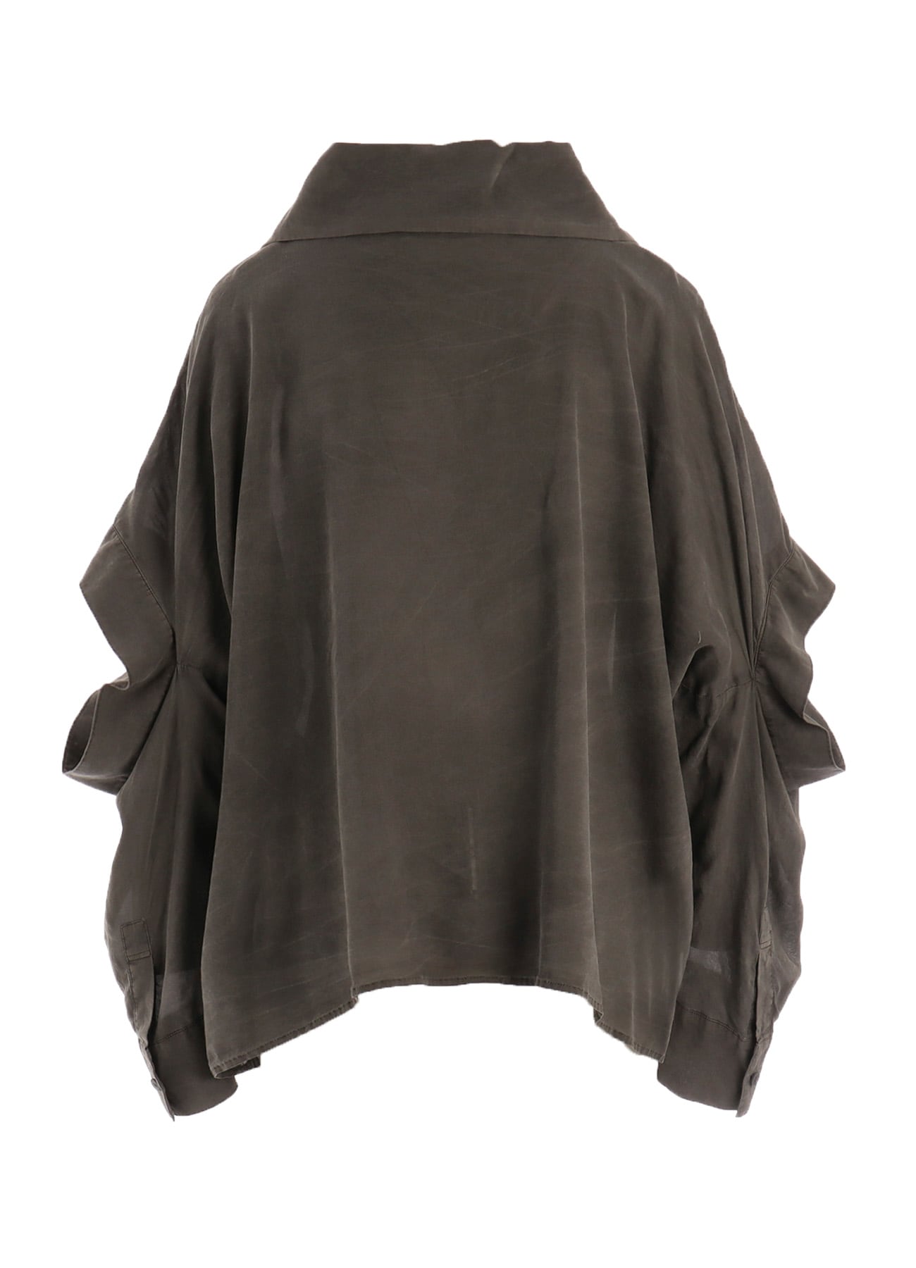 GARMENT-DYED LAWN ELBOW SLIT SHIRT