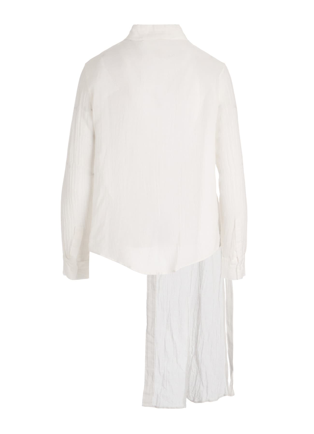 KHADI COTTON ASYMMETRY LONG SHIRT DRESS