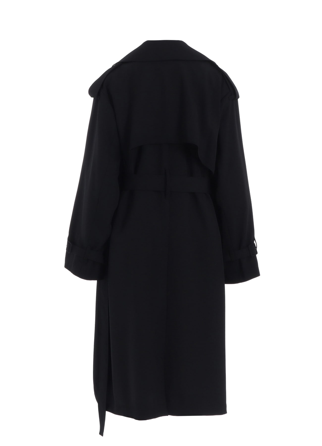 W/GABARDINE LONG TRENCH COAT