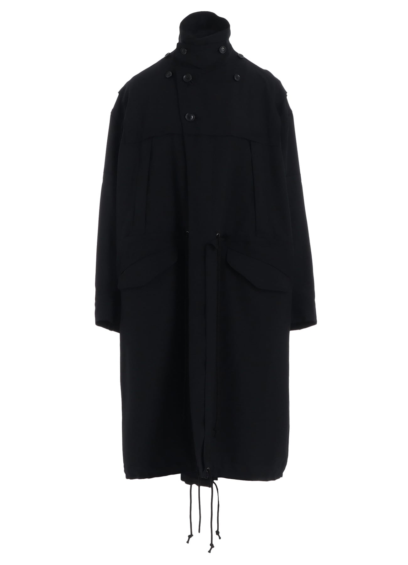W/GABARDINE HOODED COAT(S Black): LIMI feu｜THE SHOP YOHJI YAMAMOTO