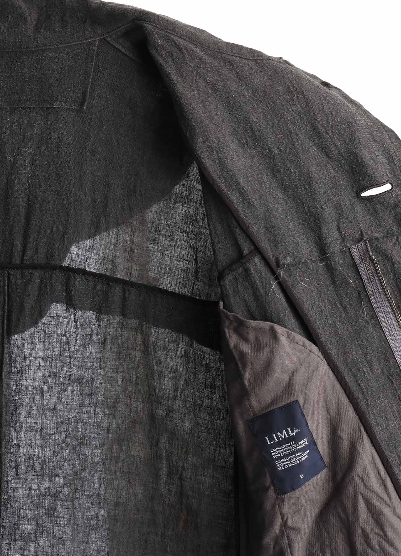 INK DYED LAWN HOODED COAT