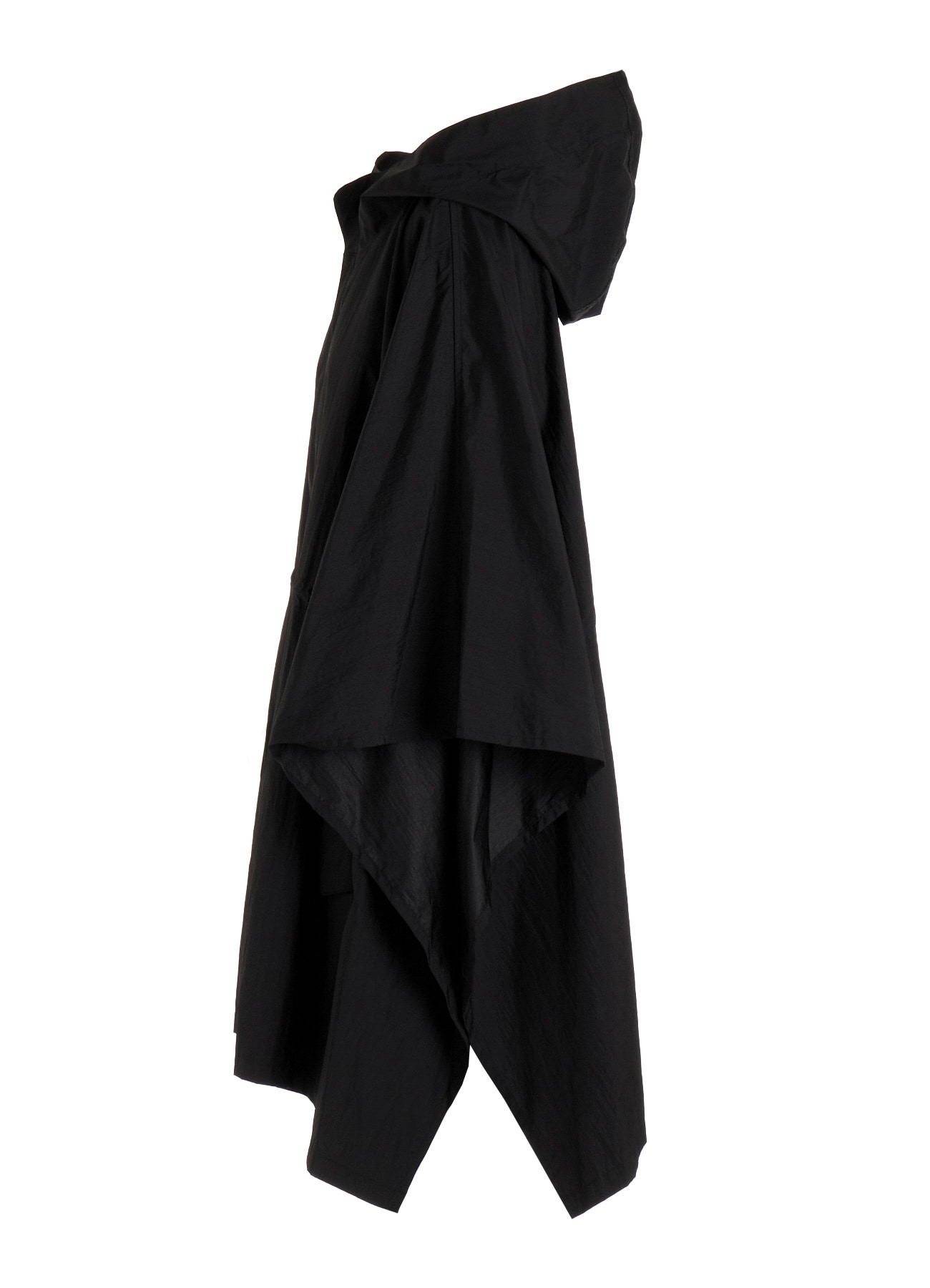 NYLON TAFFETA HOODED PONCHO COAT