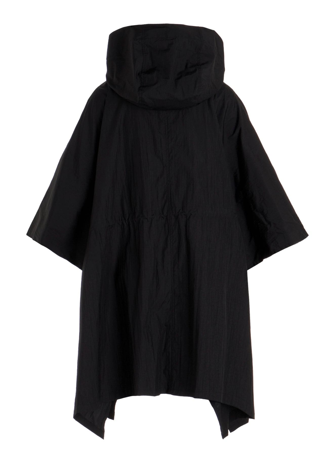 NYLON TAFFETA HOODED PONCHO COAT