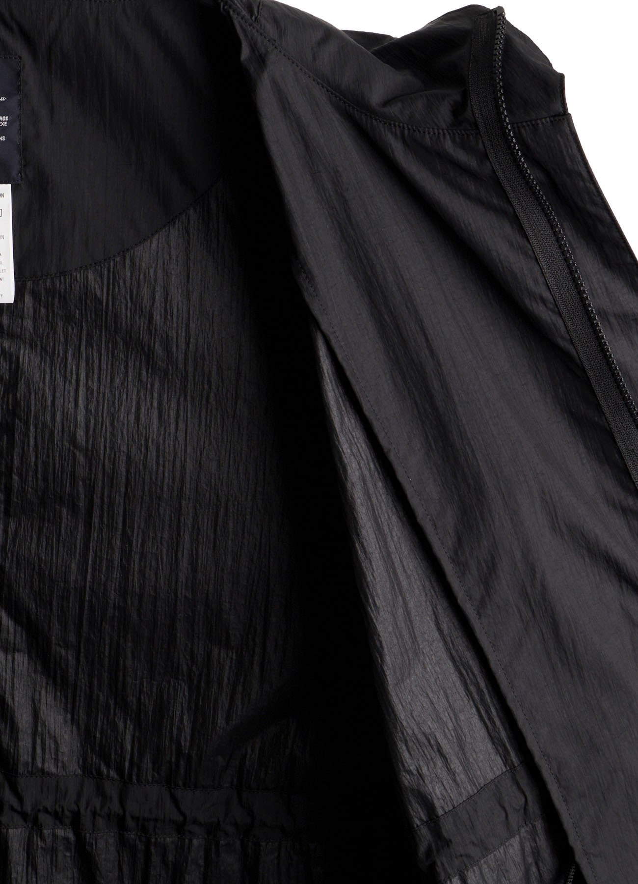 NYLON TAFFETA HOODED PONCHO COAT