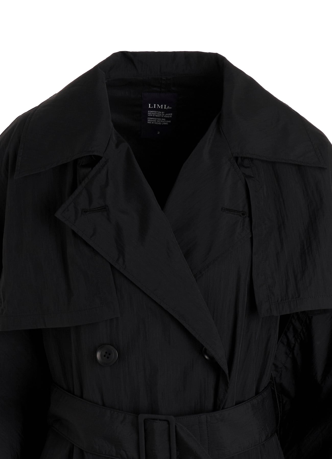 NYLON TAFFETA LONG TRENCH COAT