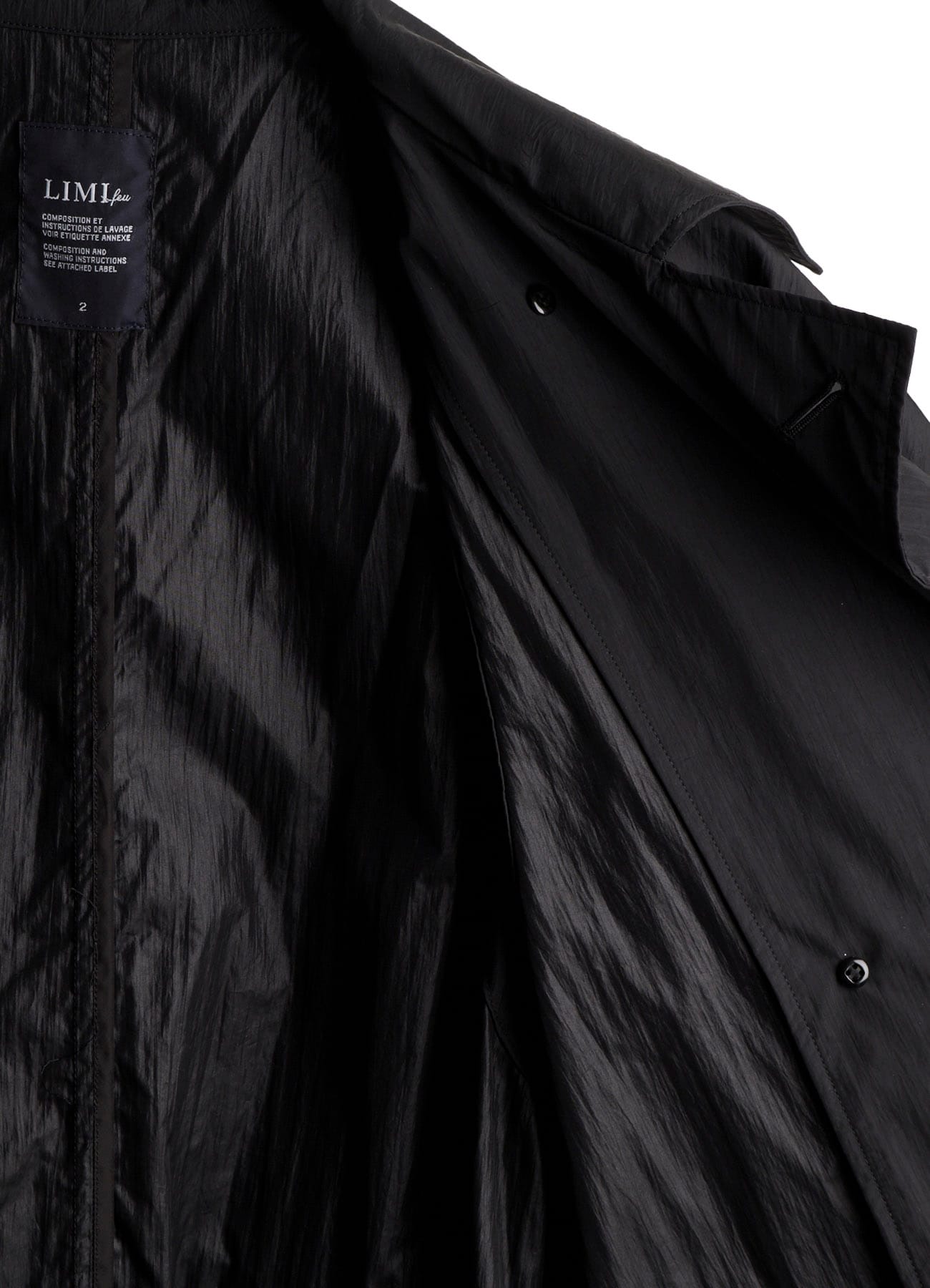 NYLON TAFFETA LONG TRENCH COAT