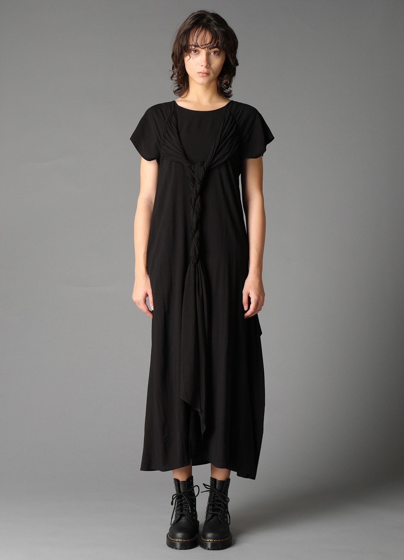 RY/ WRINKLED LAWN TWISTED DRESS A
