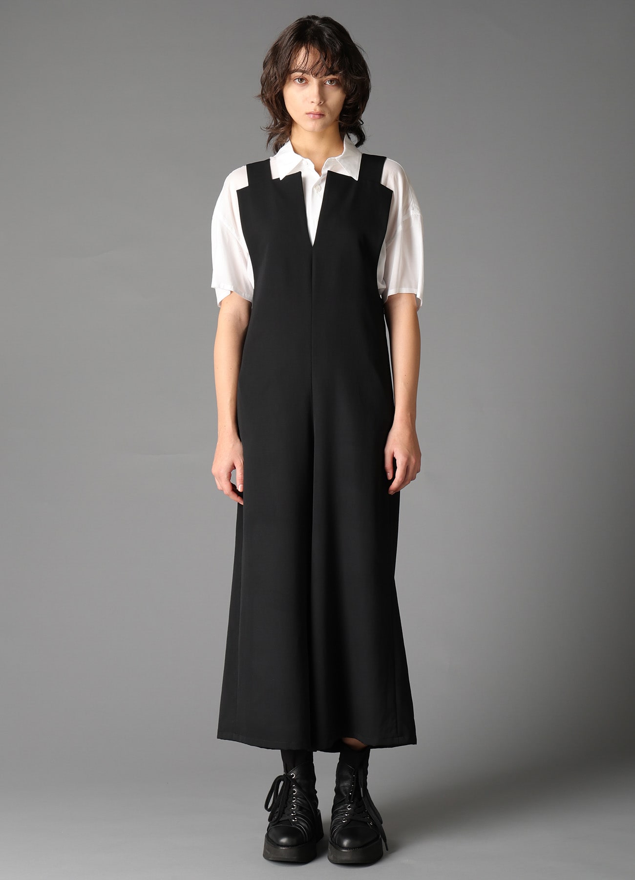 W/GABARDINE 2WAY DRESS