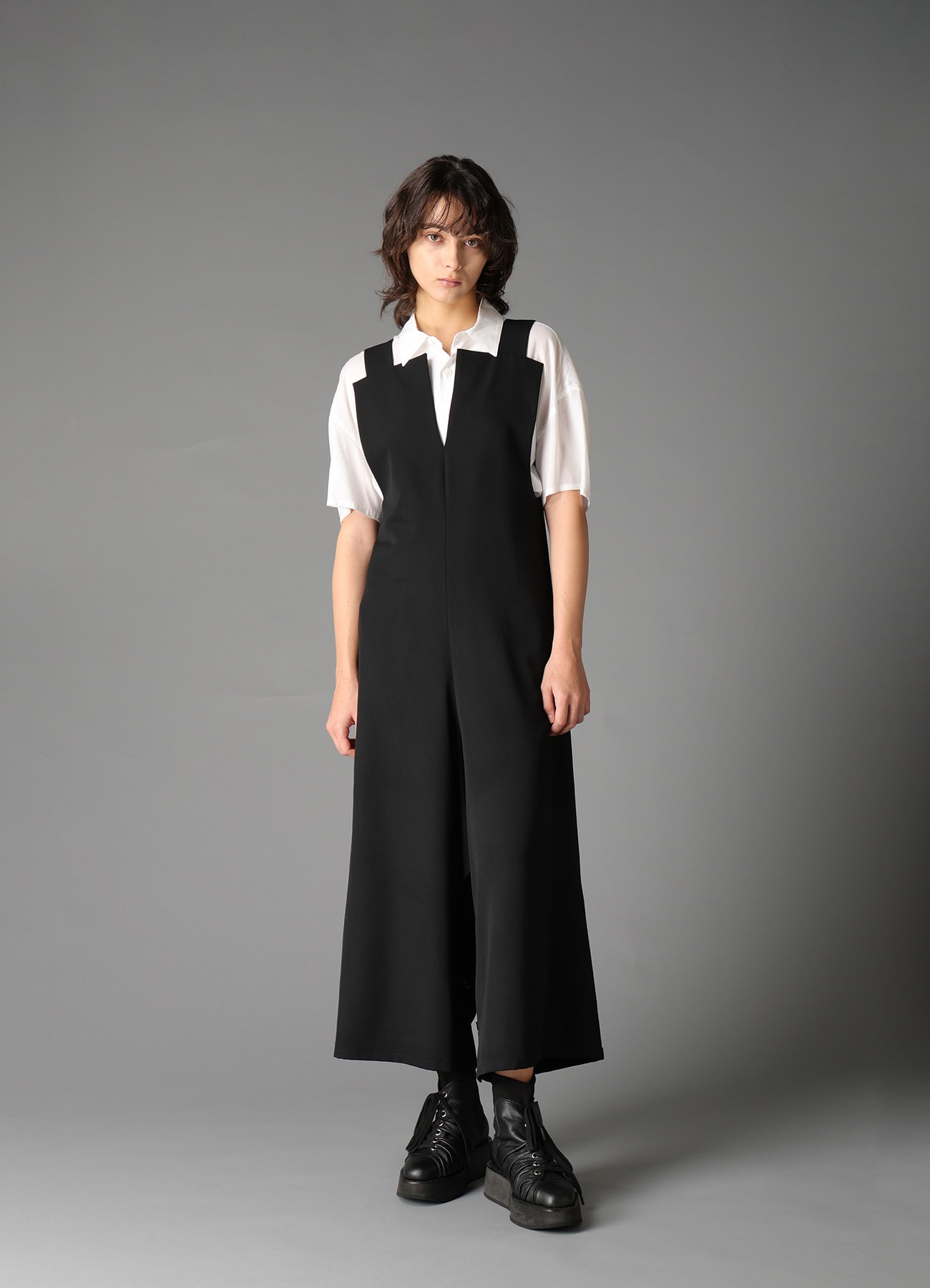 W/GABARDINE 2WAY DRESS