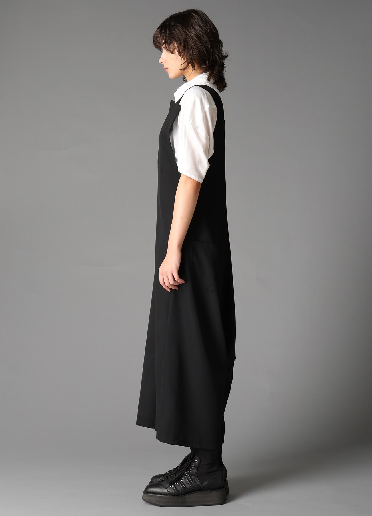 W/GABARDINE 2WAY DRESS