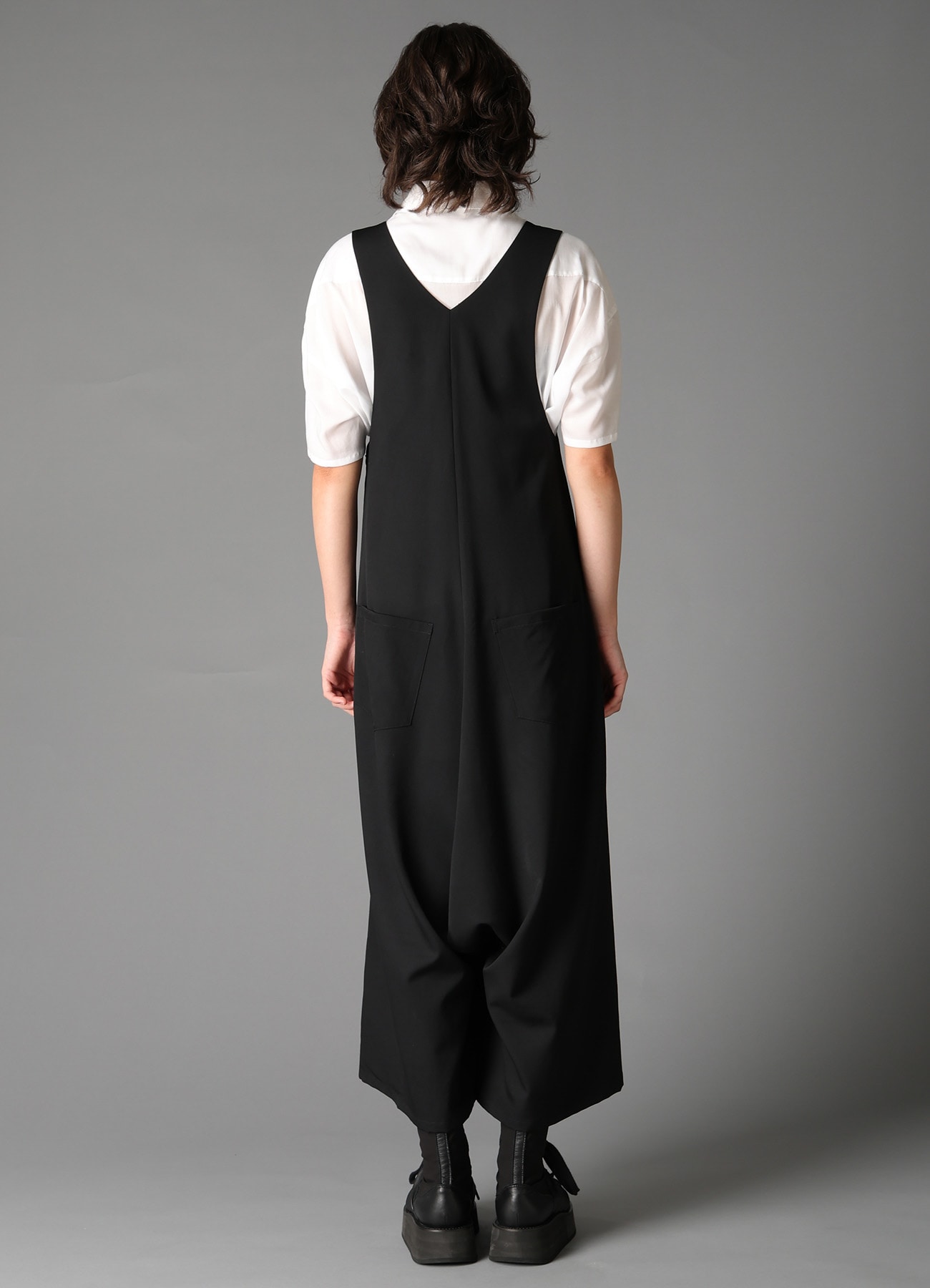 W/GABARDINE 2WAY DRESS(S Black): LIMI feu｜THE SHOP YOHJI YAMAMOTO