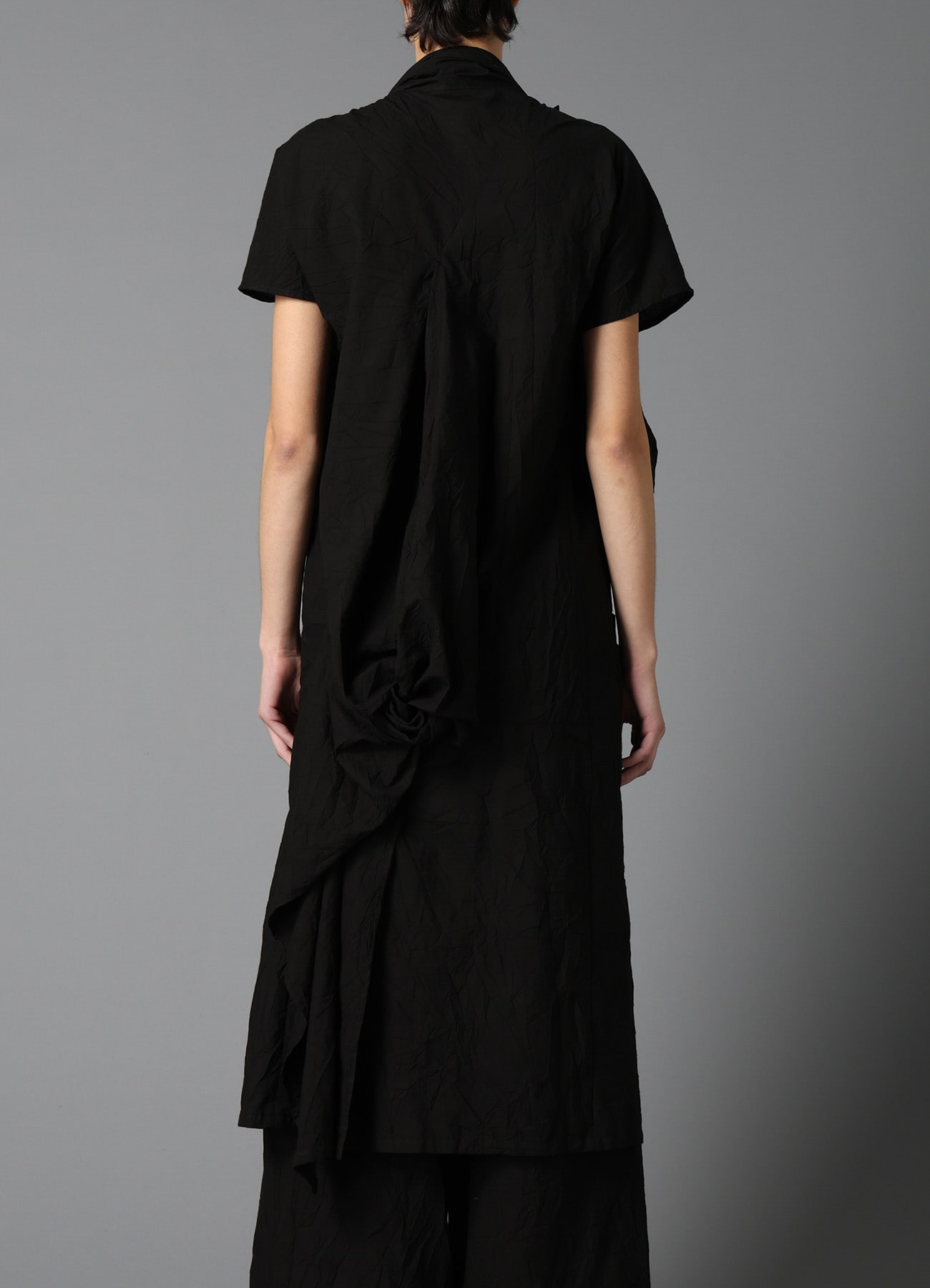 WRINKLED TYPEWRITER B TWIST DRESS