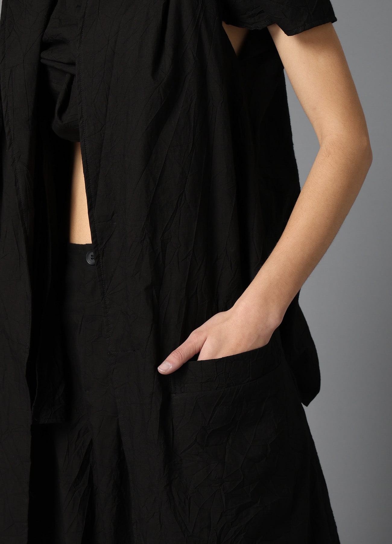 WRINKLED TYPEWRITER B TWIST DRESS