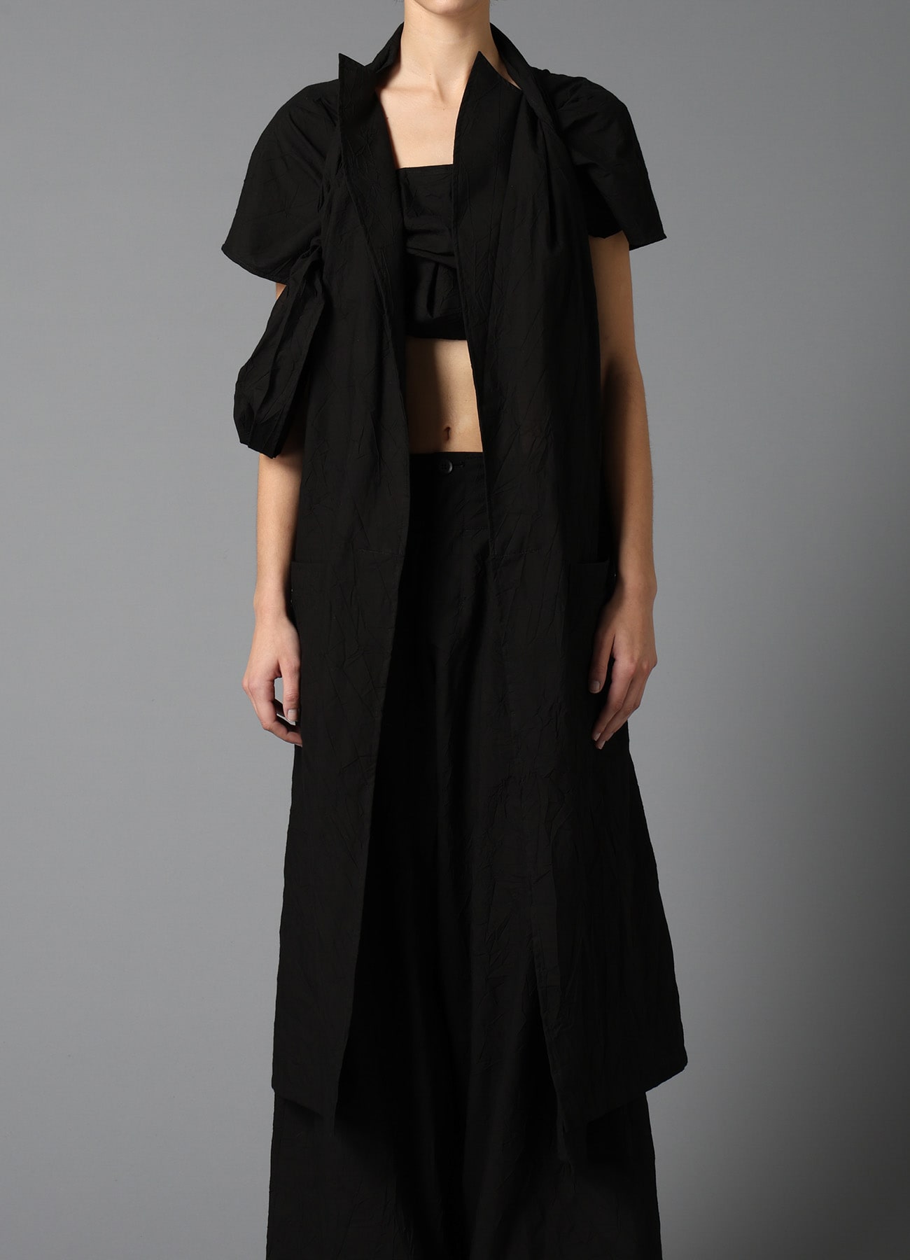 WRINKLED TYPEWRITER B TWIST DRESS