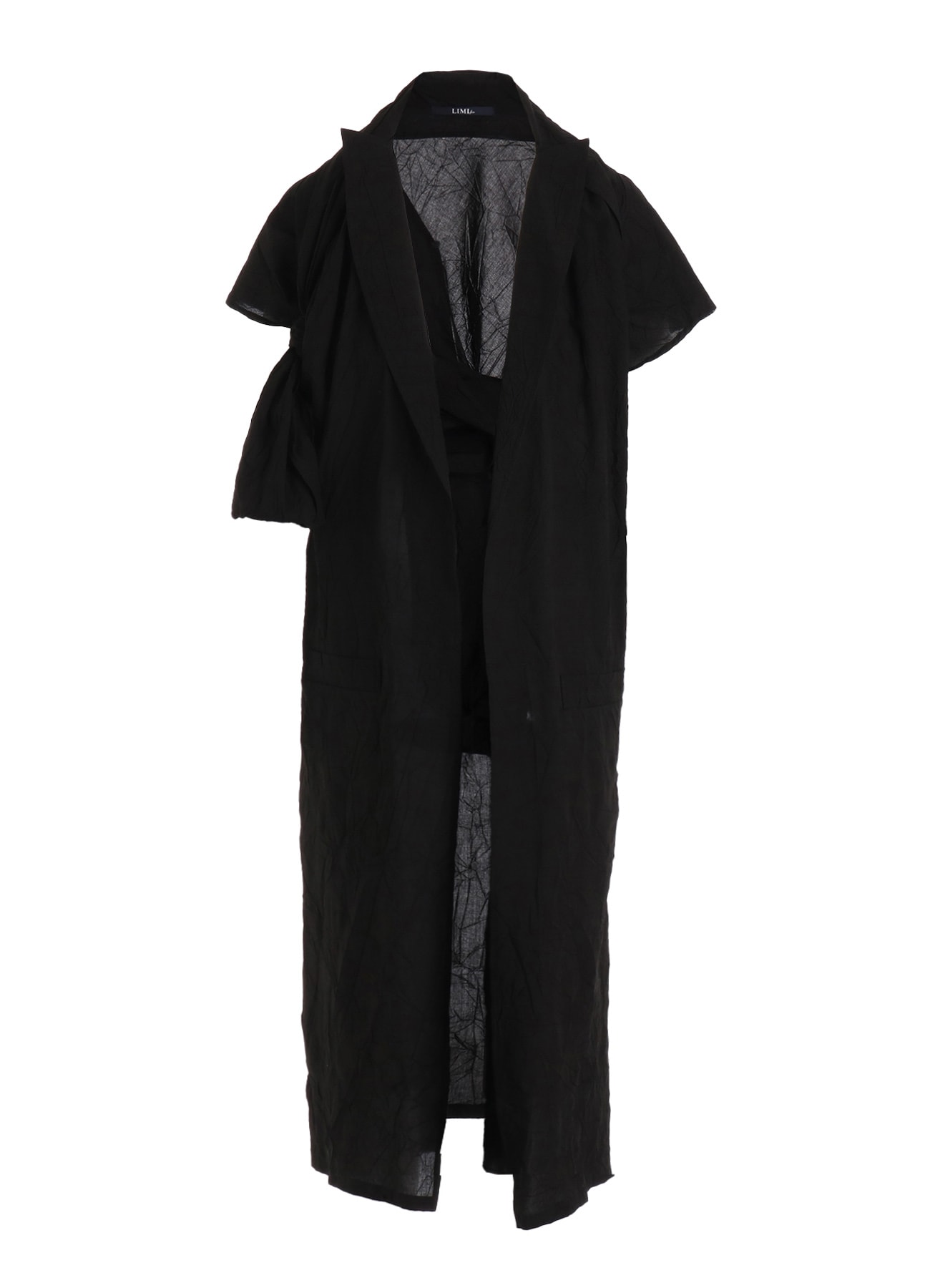 WRINKLED TYPEWRITER B TWIST DRESS