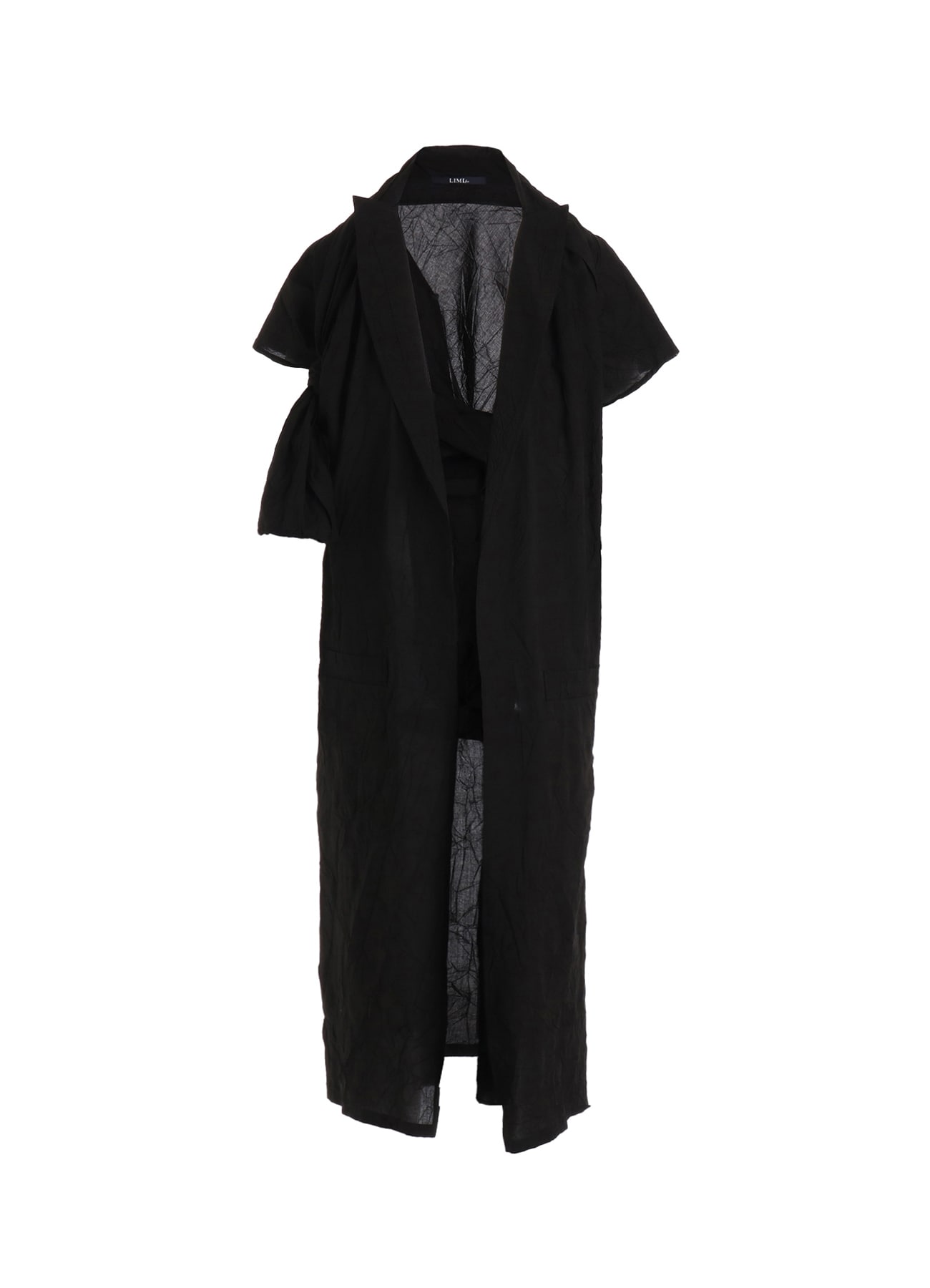 WRINKLED TYPEWRITER B TWIST DRESS