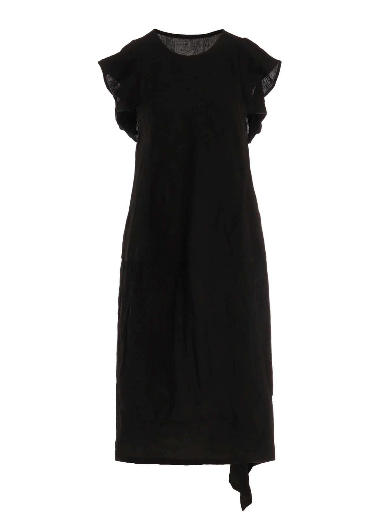 WRINKLED TYPEWRITER  DESIGNED SLEEVE DRESS