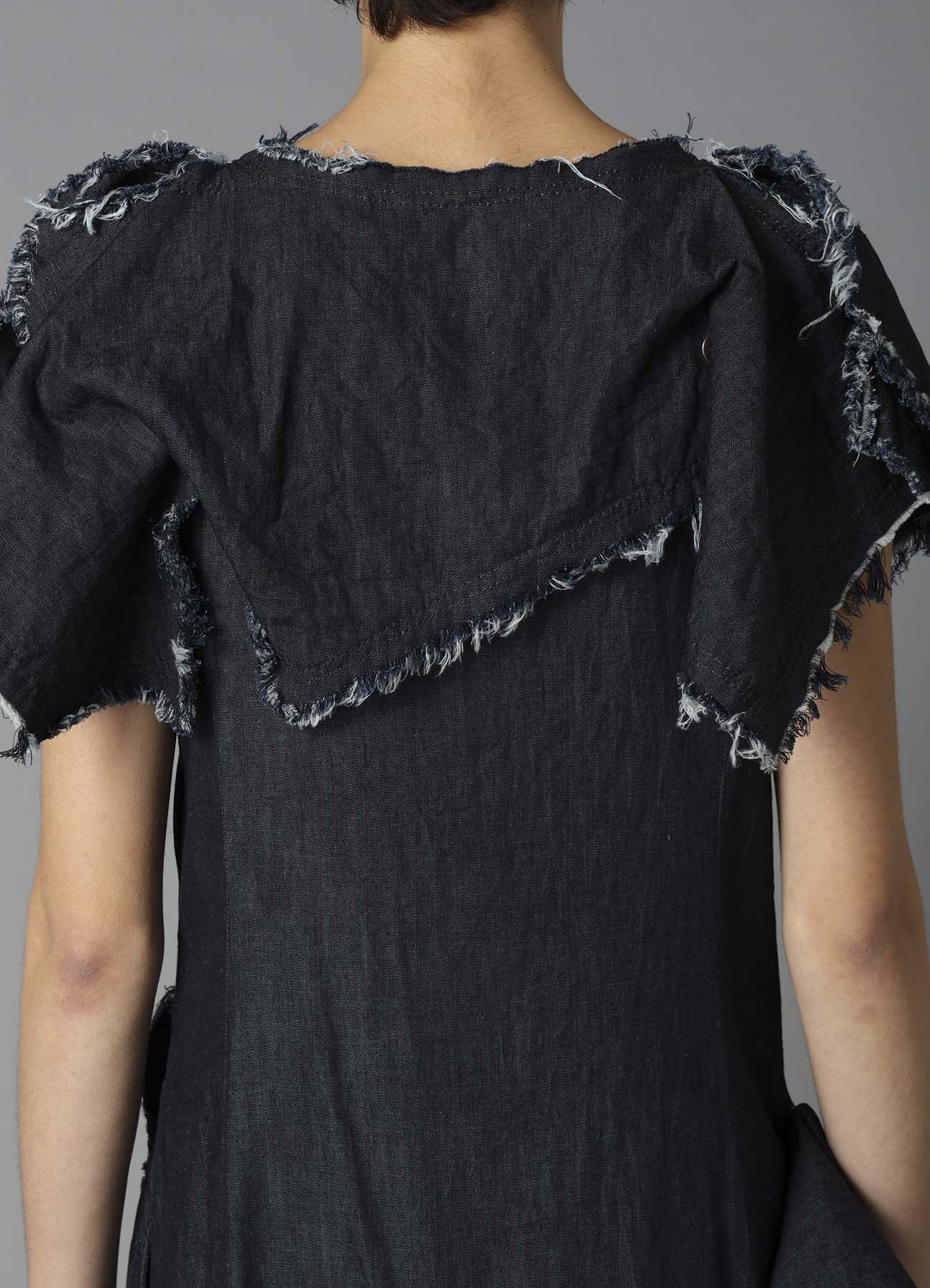 6oz DENIM DESIGNED PANEL DRESS A