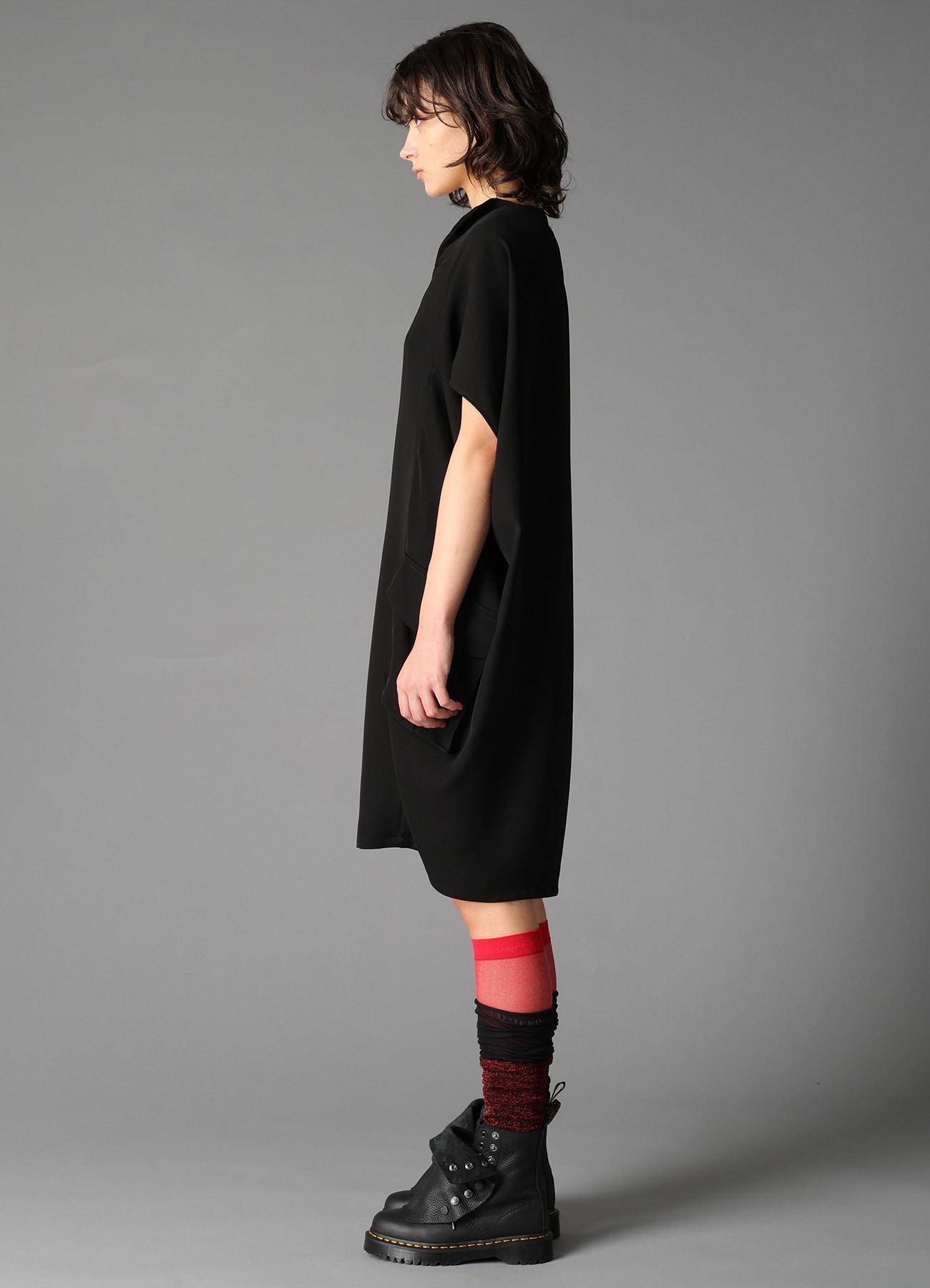 DOUBLE SATIN COCOON DRESS