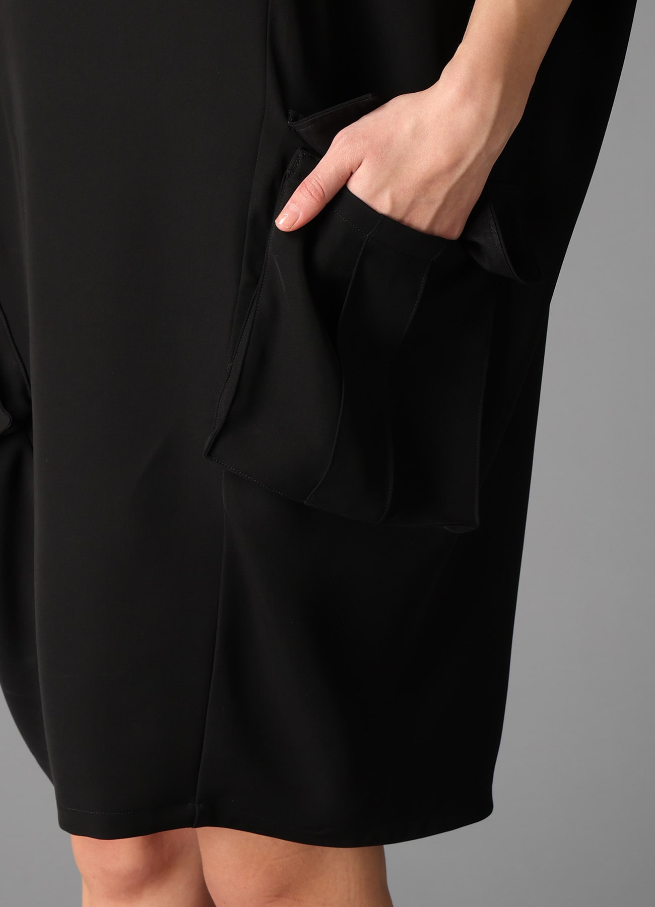 DOUBLE SATIN COCOON DRESS