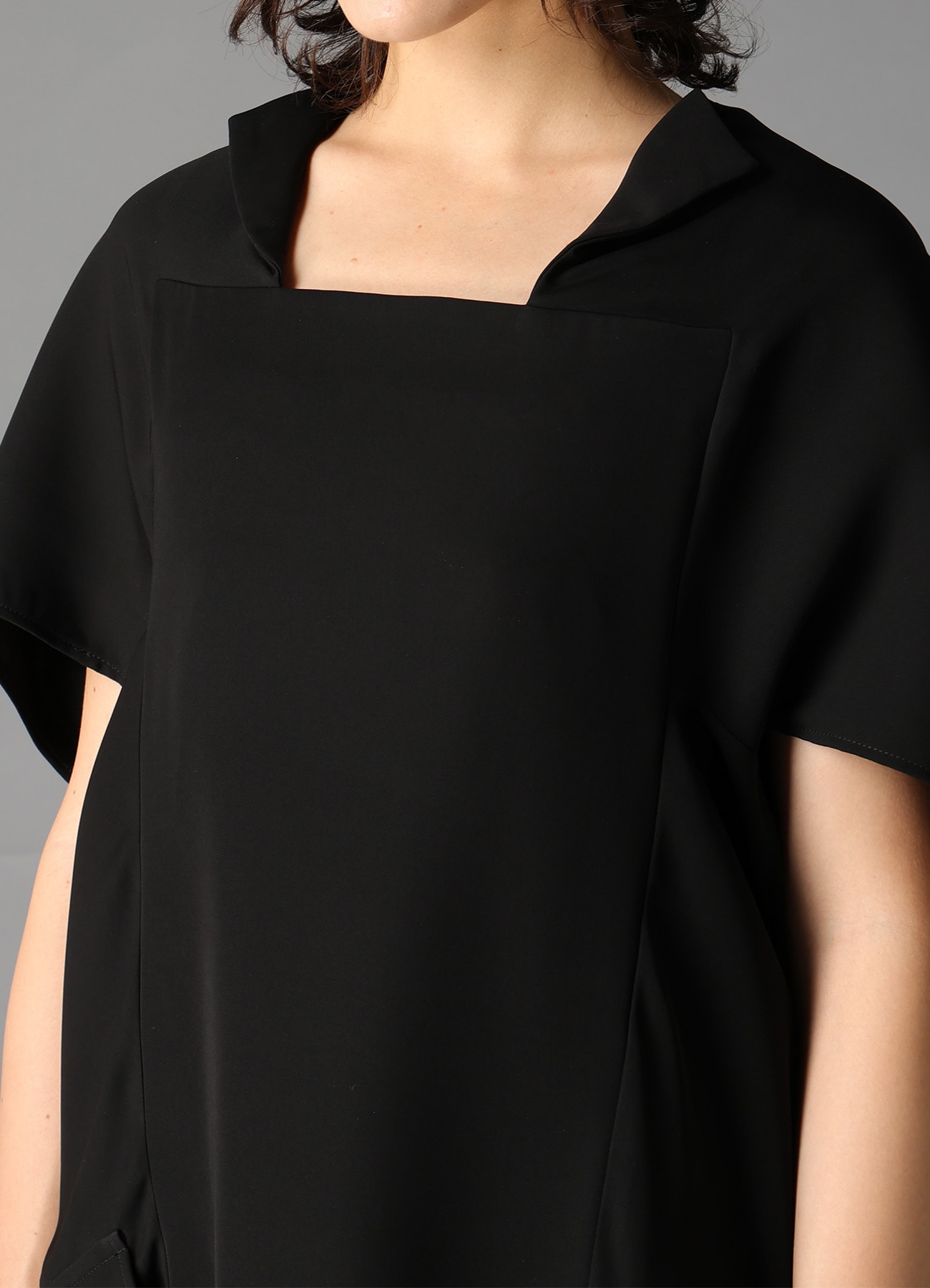 DOUBLE SATIN COCOON DRESS