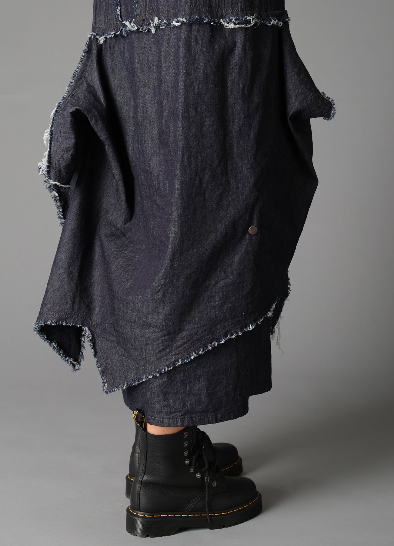 6oz DENIM DESIGNED PANEL DRESS B