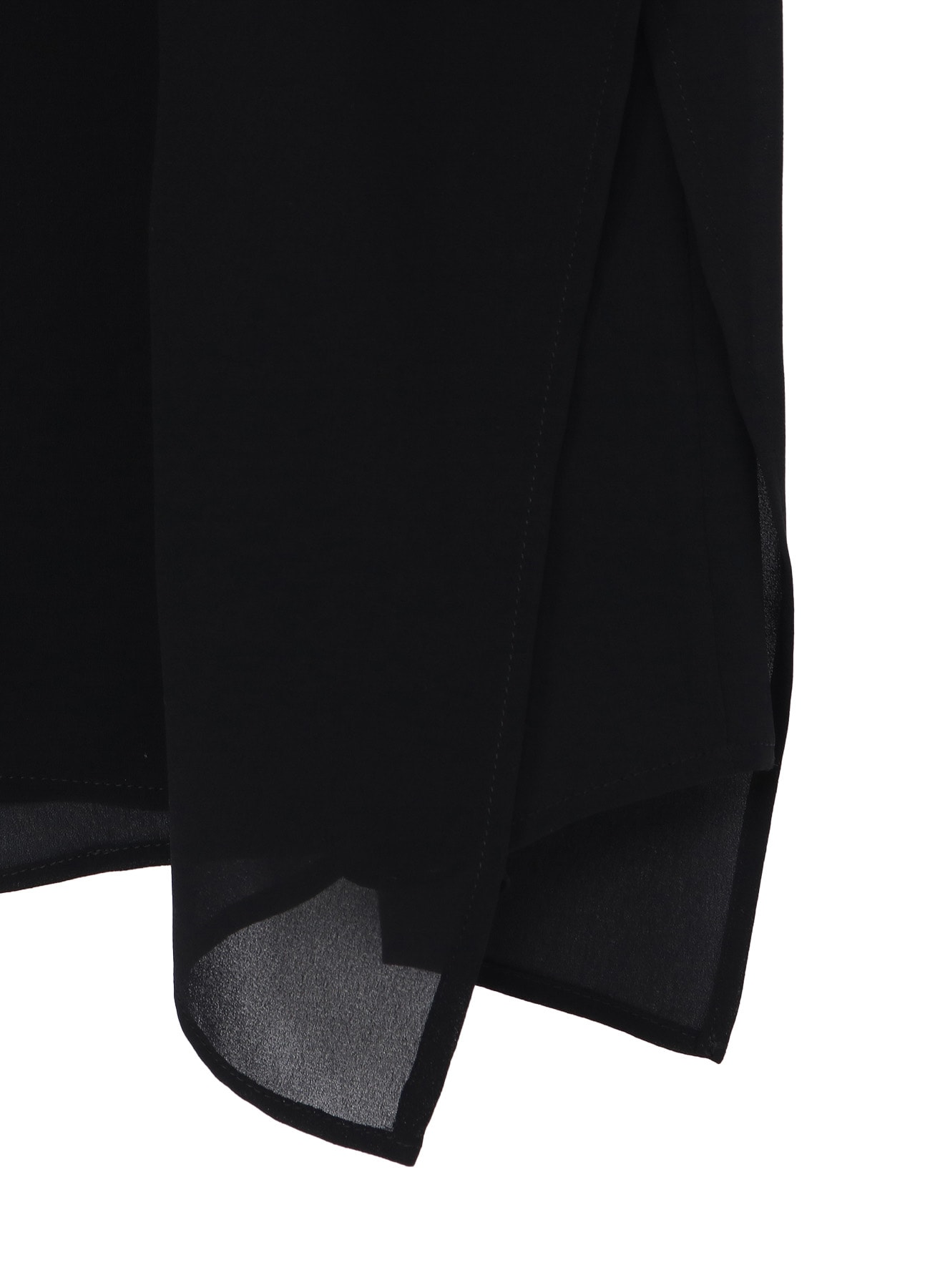 PE GEORGETTE SLEEVELESS SIDE TUCK DRESS