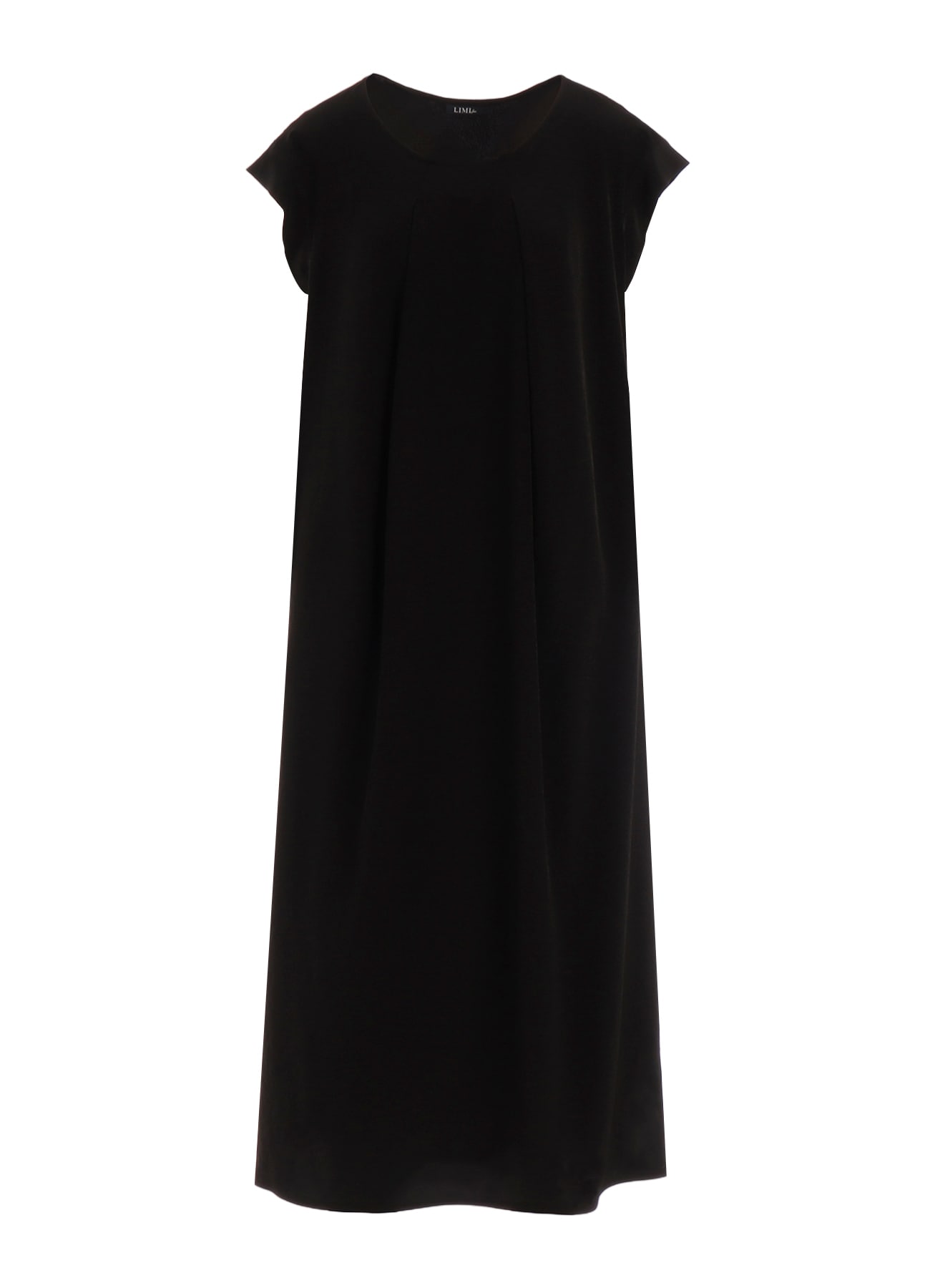 TA/PE DECHINE TUCK ROUND NECK DRESS