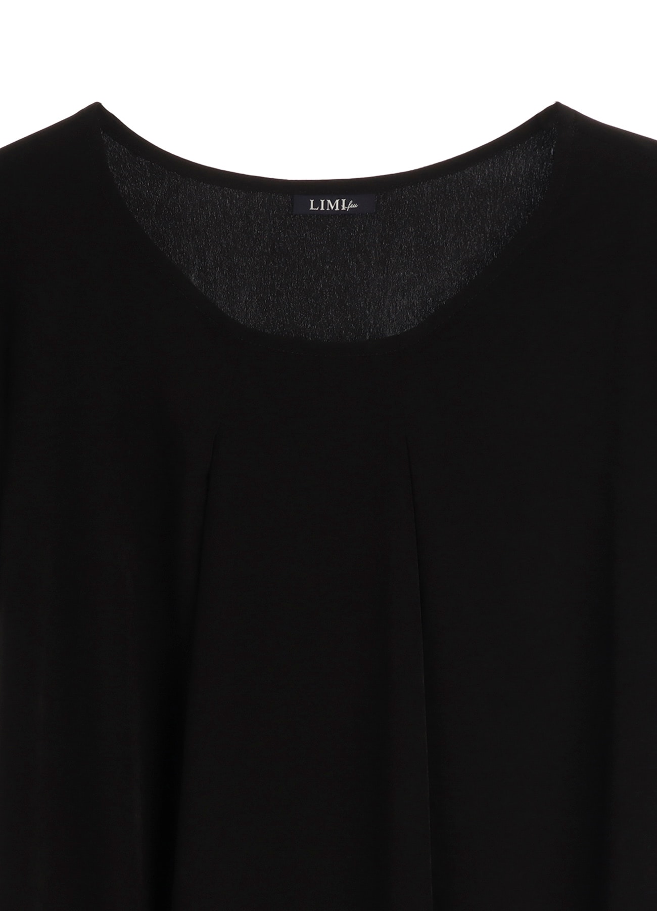 TA/PE DECHINE TUCK ROUND NECK DRESS