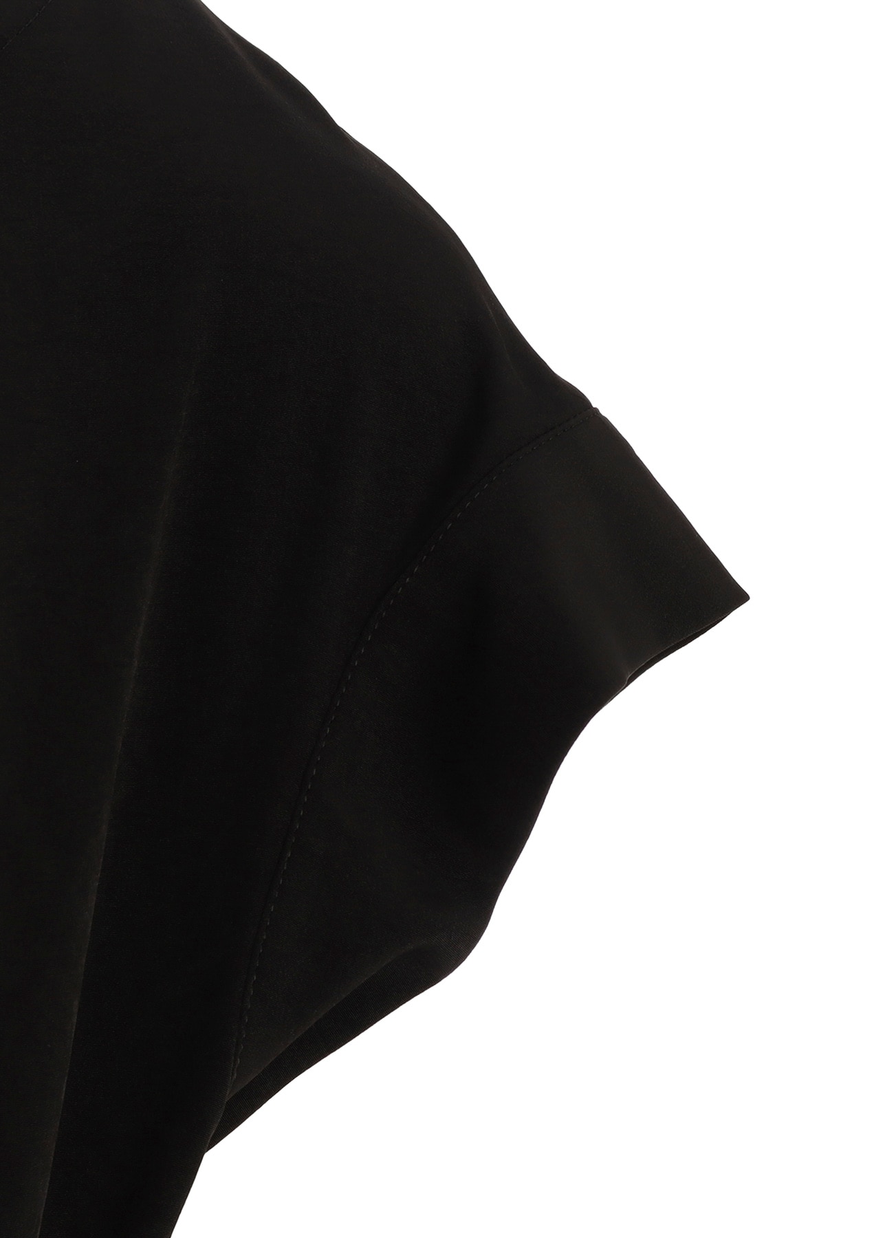 TA/PE DECHINE TUCK ROUND NECK DRESS