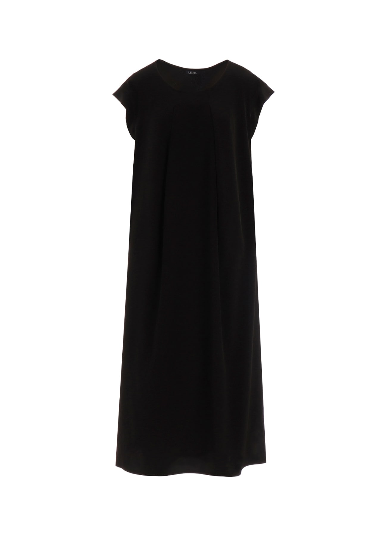 TA/PE DECHINE TUCK ROUND NECK DRESS