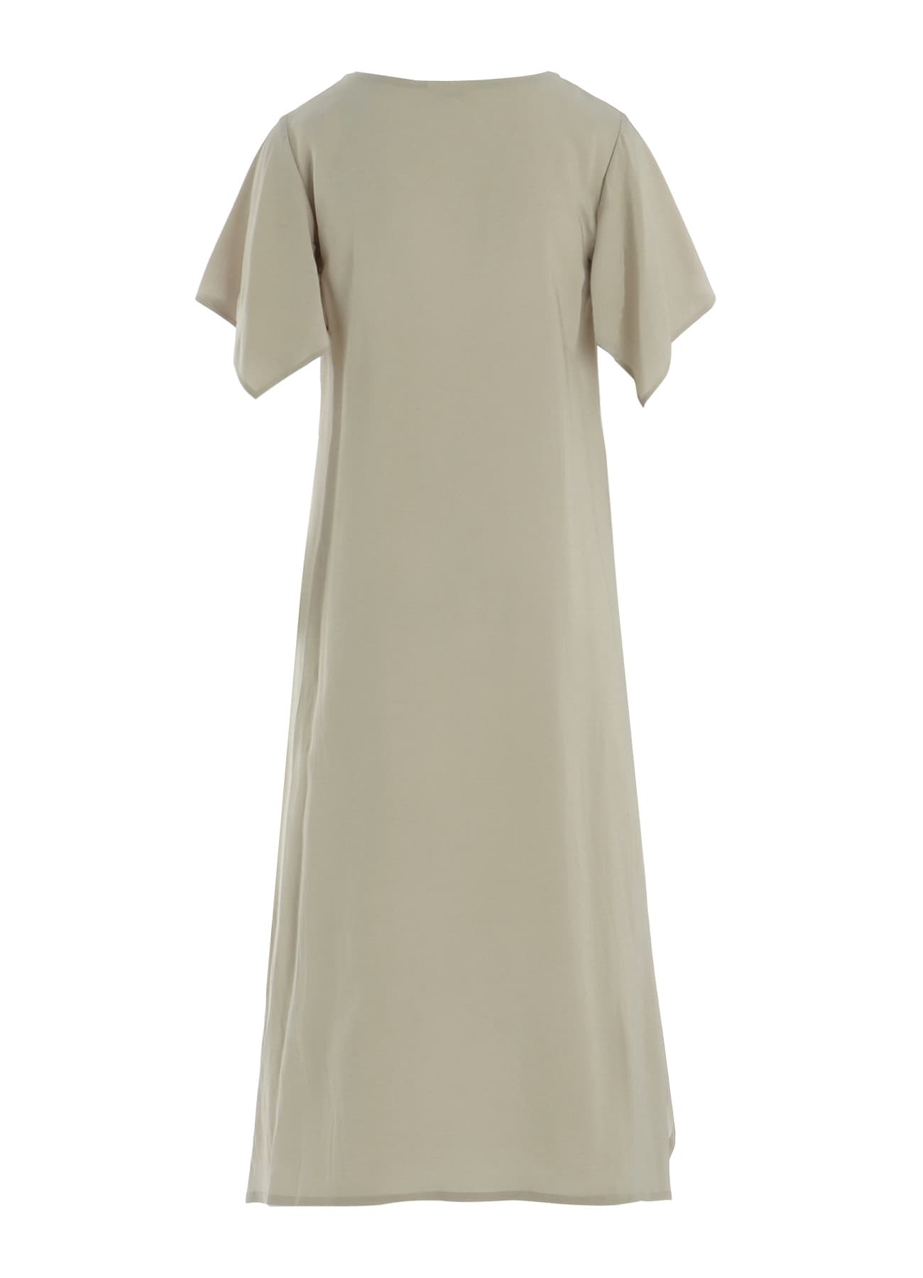 RAYON LAWN DRAPED SLEEVE DRESS