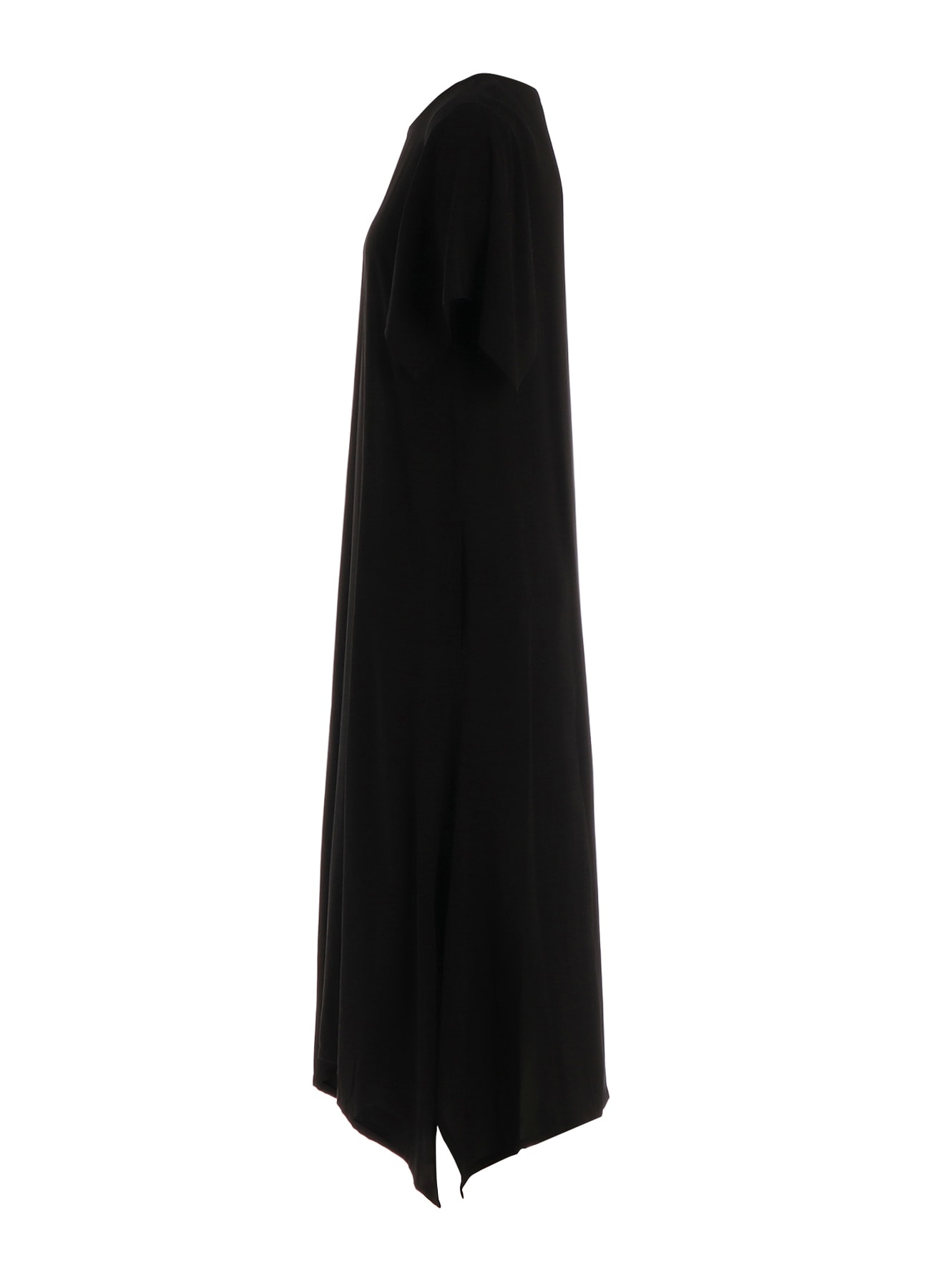 RAYON LAWN DRAPED SLEEVE DRESS