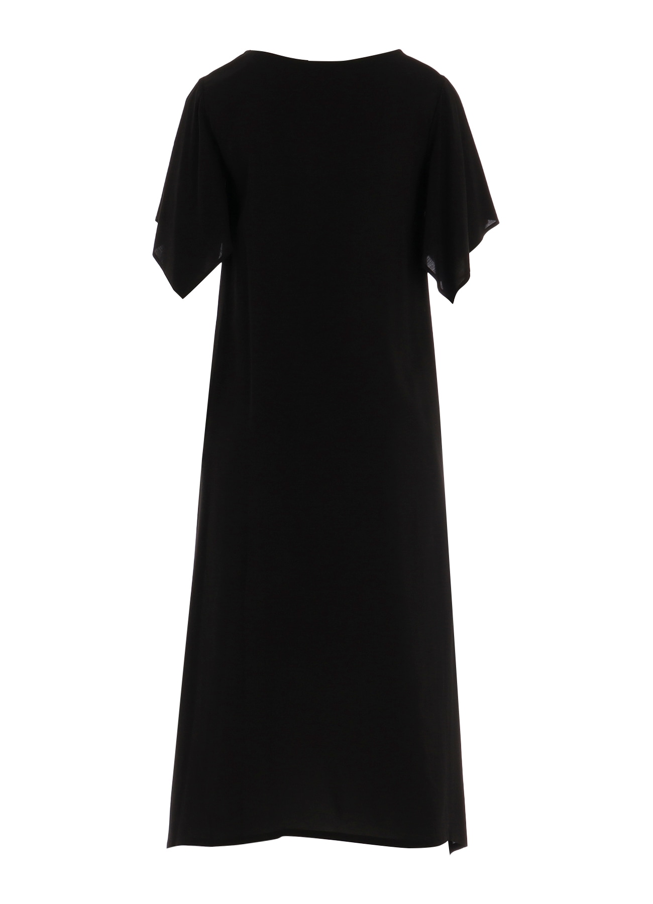 RAYON LAWN DRAPED SLEEVE DRESS