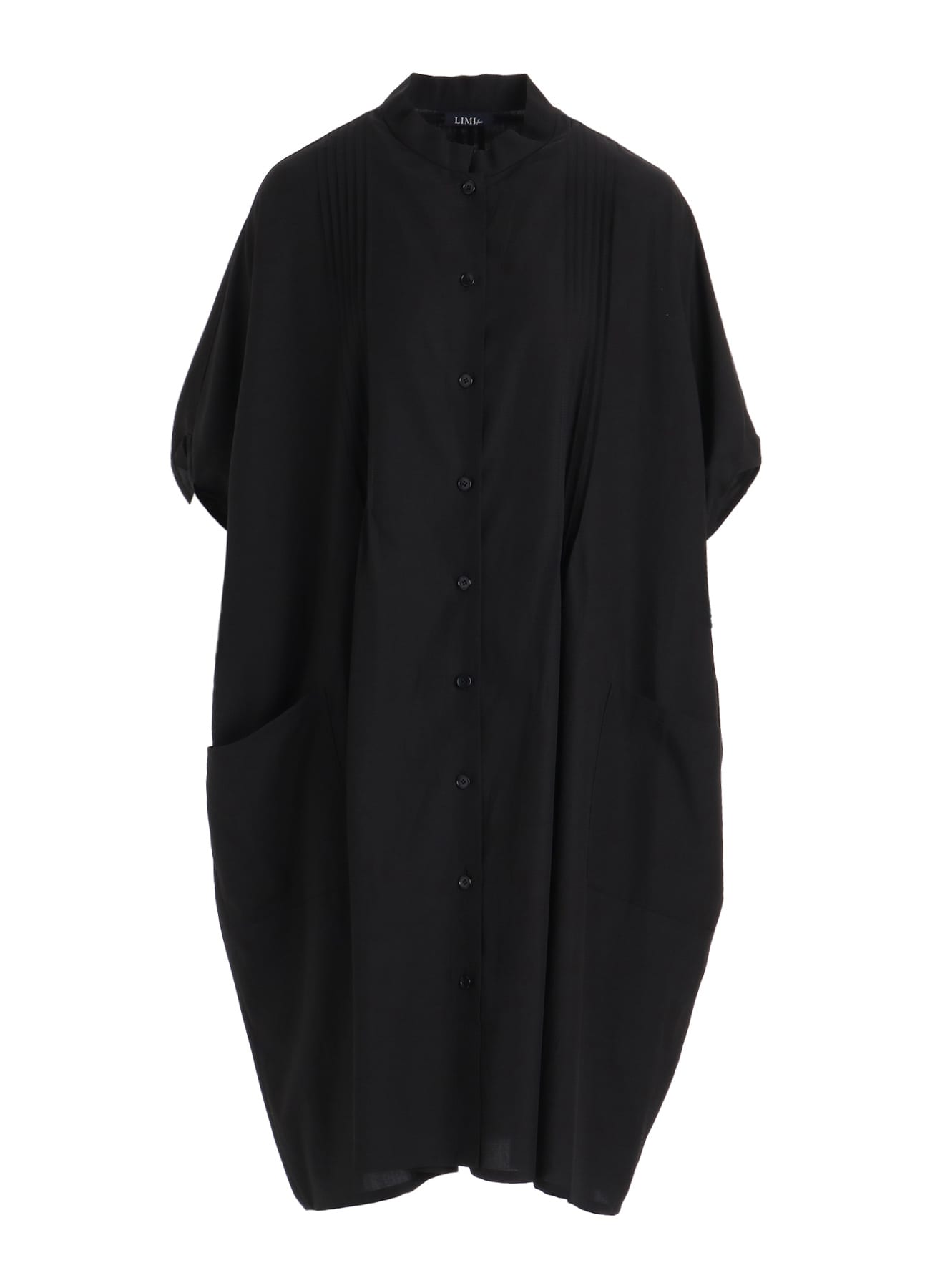 CELLULOSE / COTTON BROAD PINTUCK DRESS